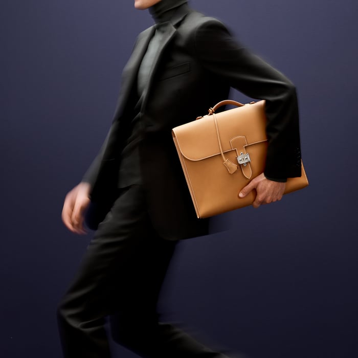 Noir Sac a Depeches Light 1-37 Briefcase