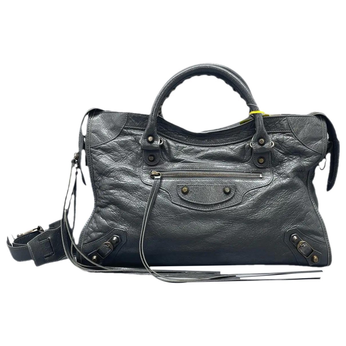 City leather handbag