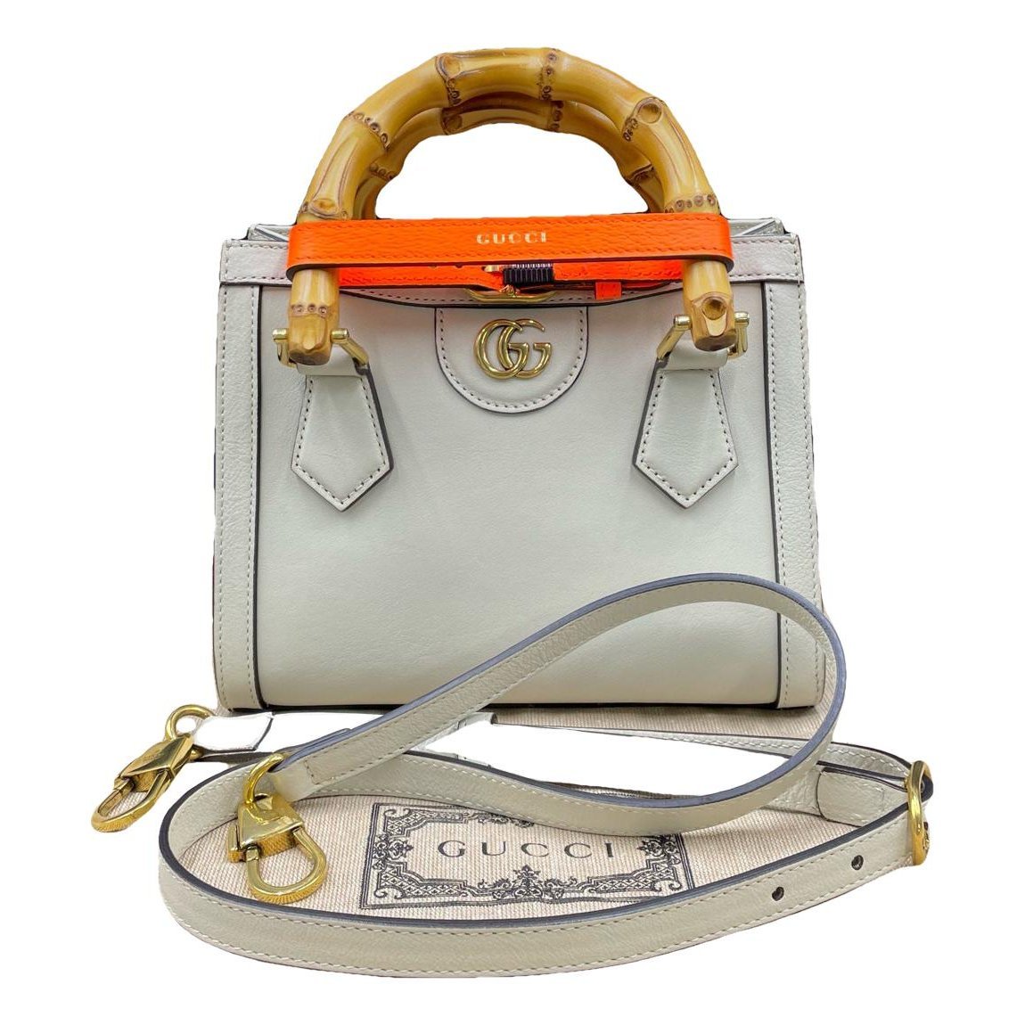 Diana Bamboo leather handbag