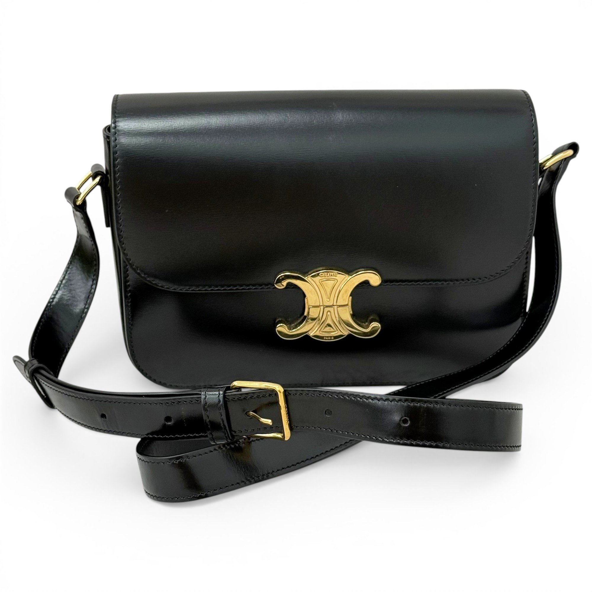 Triomphe leather handbag