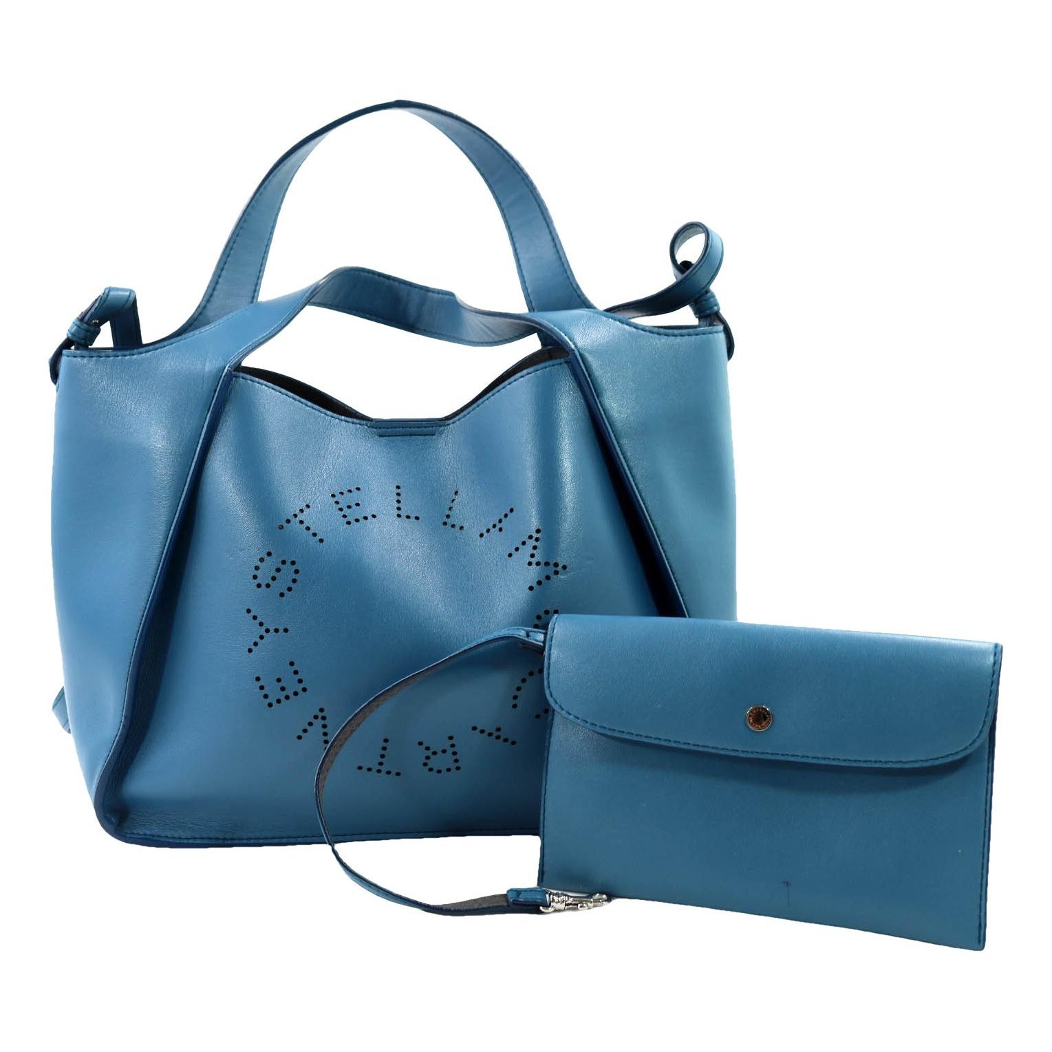 Logo vegan leather tote