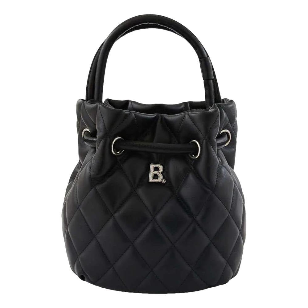 Balenciaga B leather crossbody bag