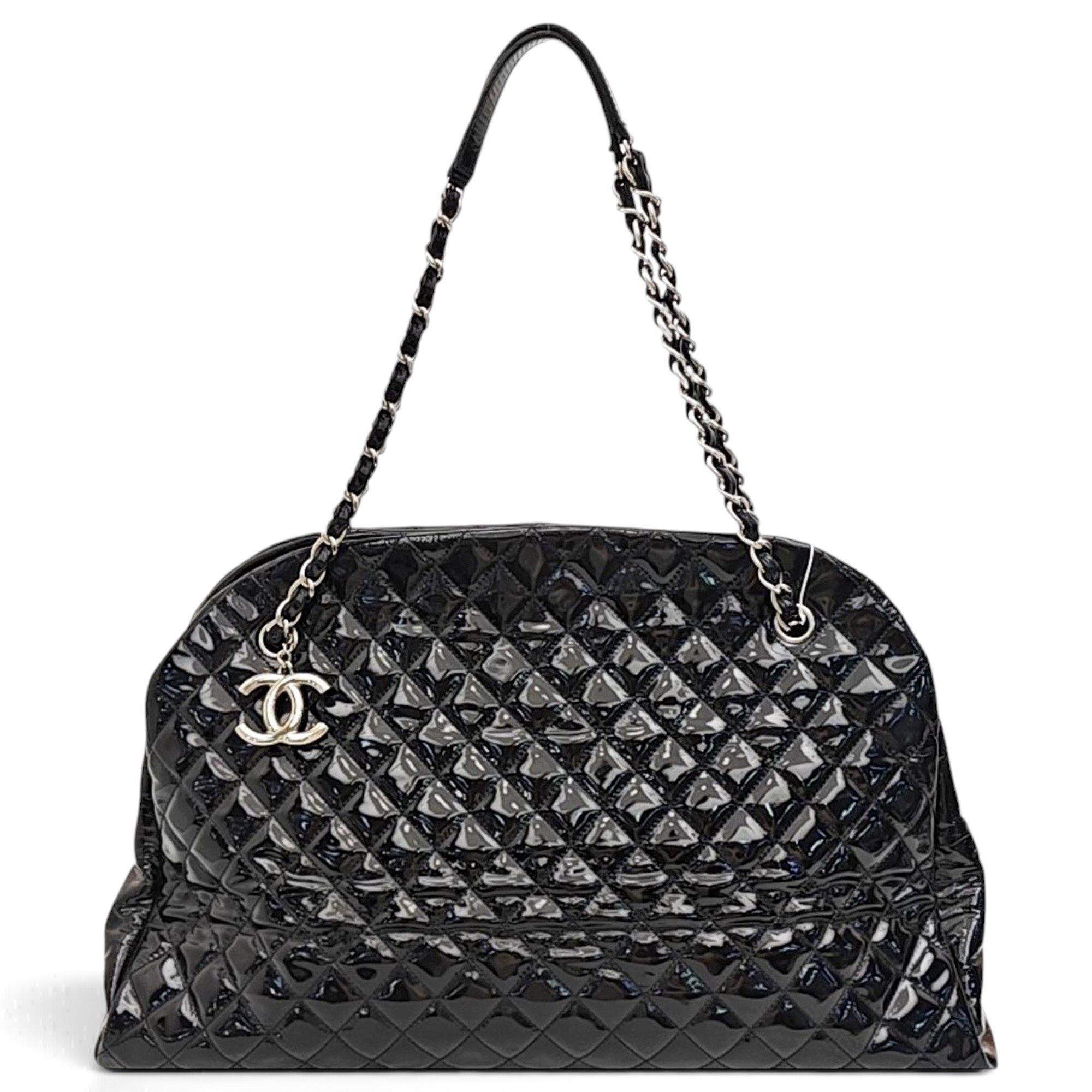 Patent leather handbag