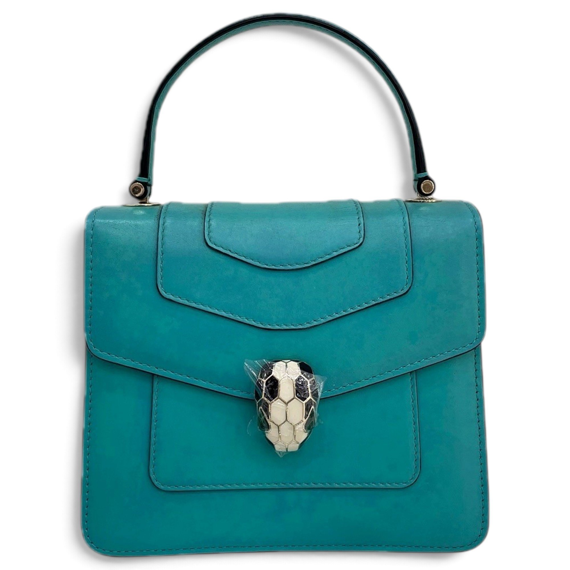 Serpenti leather handbag