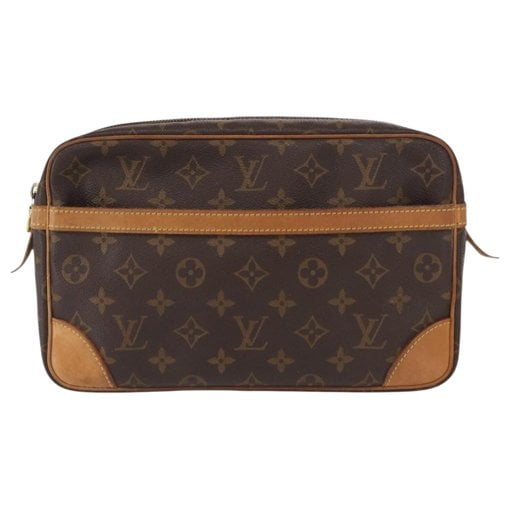 Leather clutch bag
