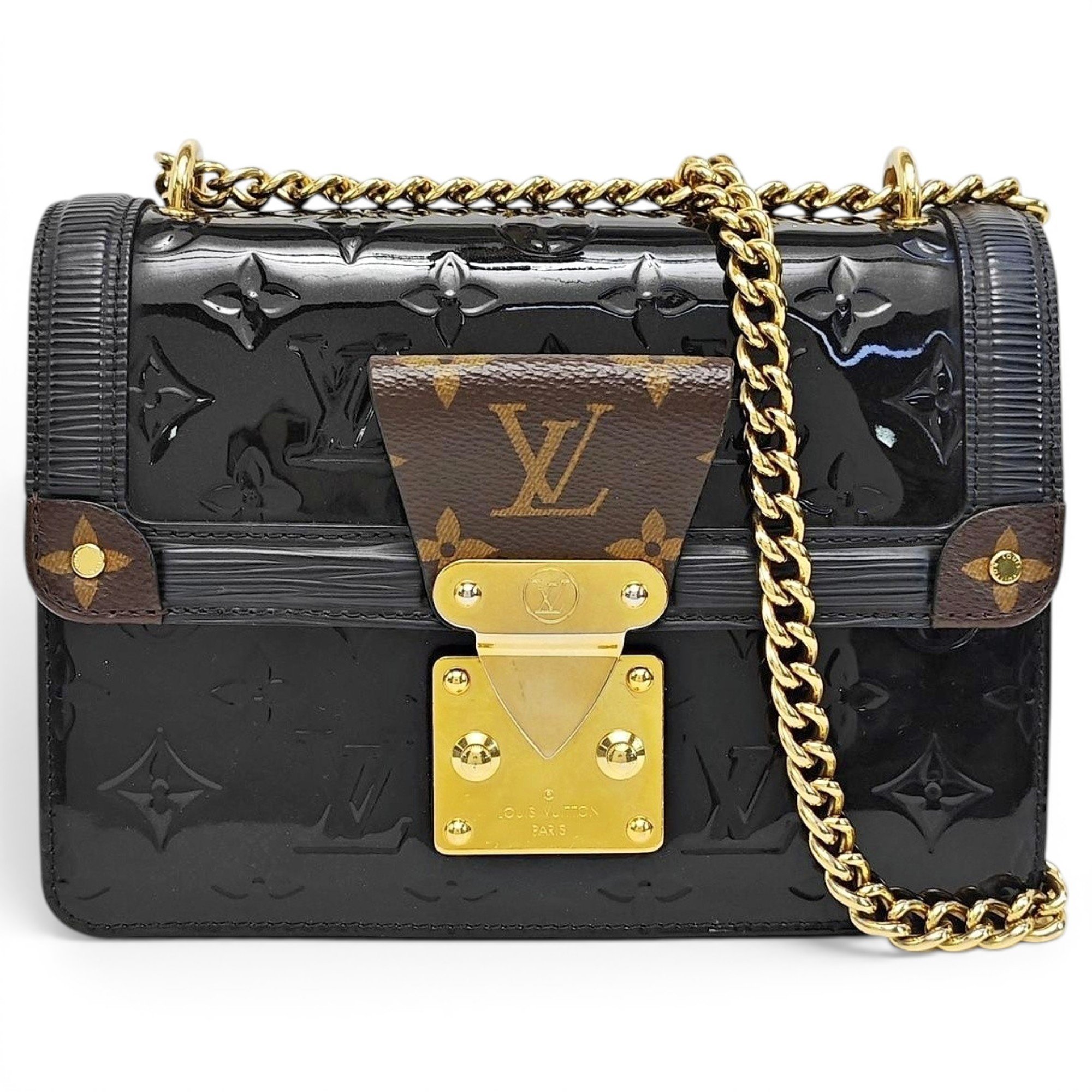 LV Wynwood patent leather handbag