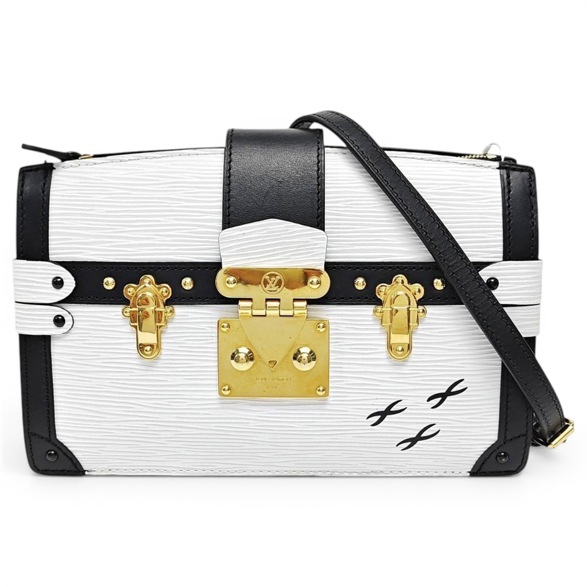 Pochette Trunk leather handbag