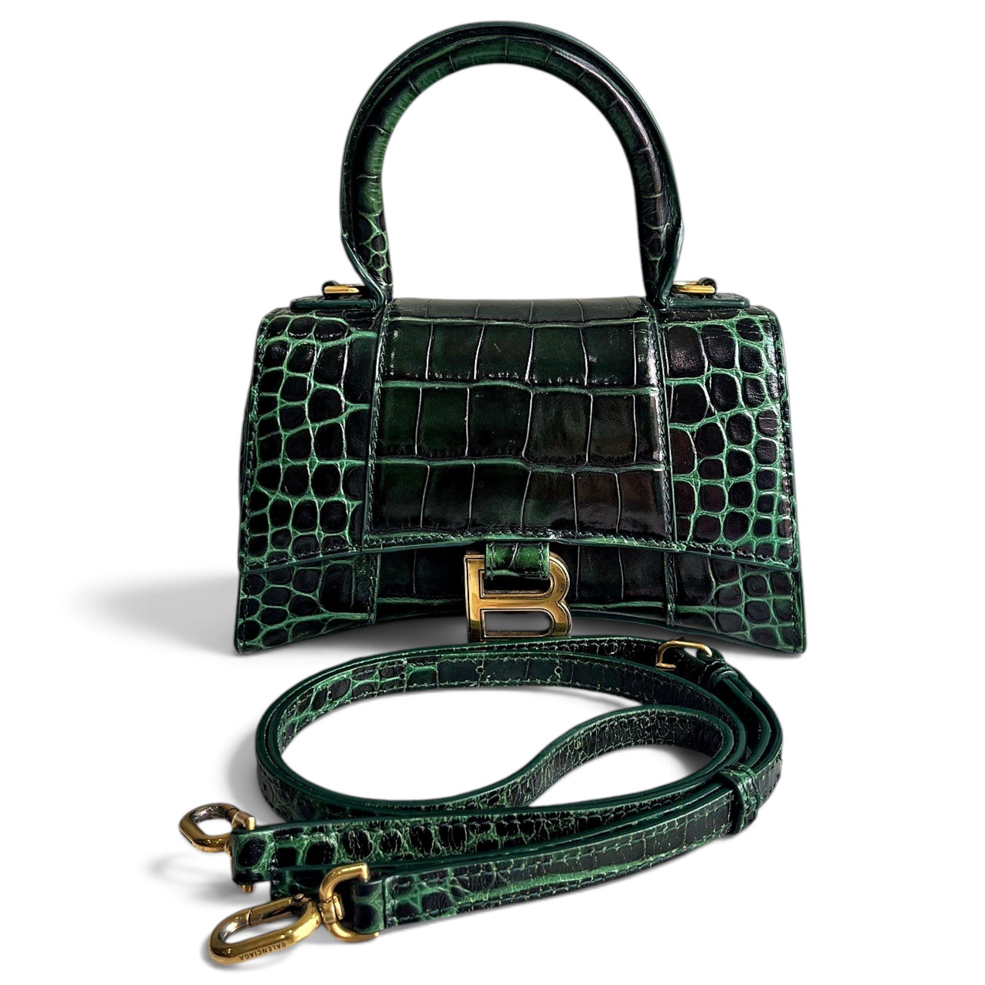 Balenciaga Hourglass leather handbag