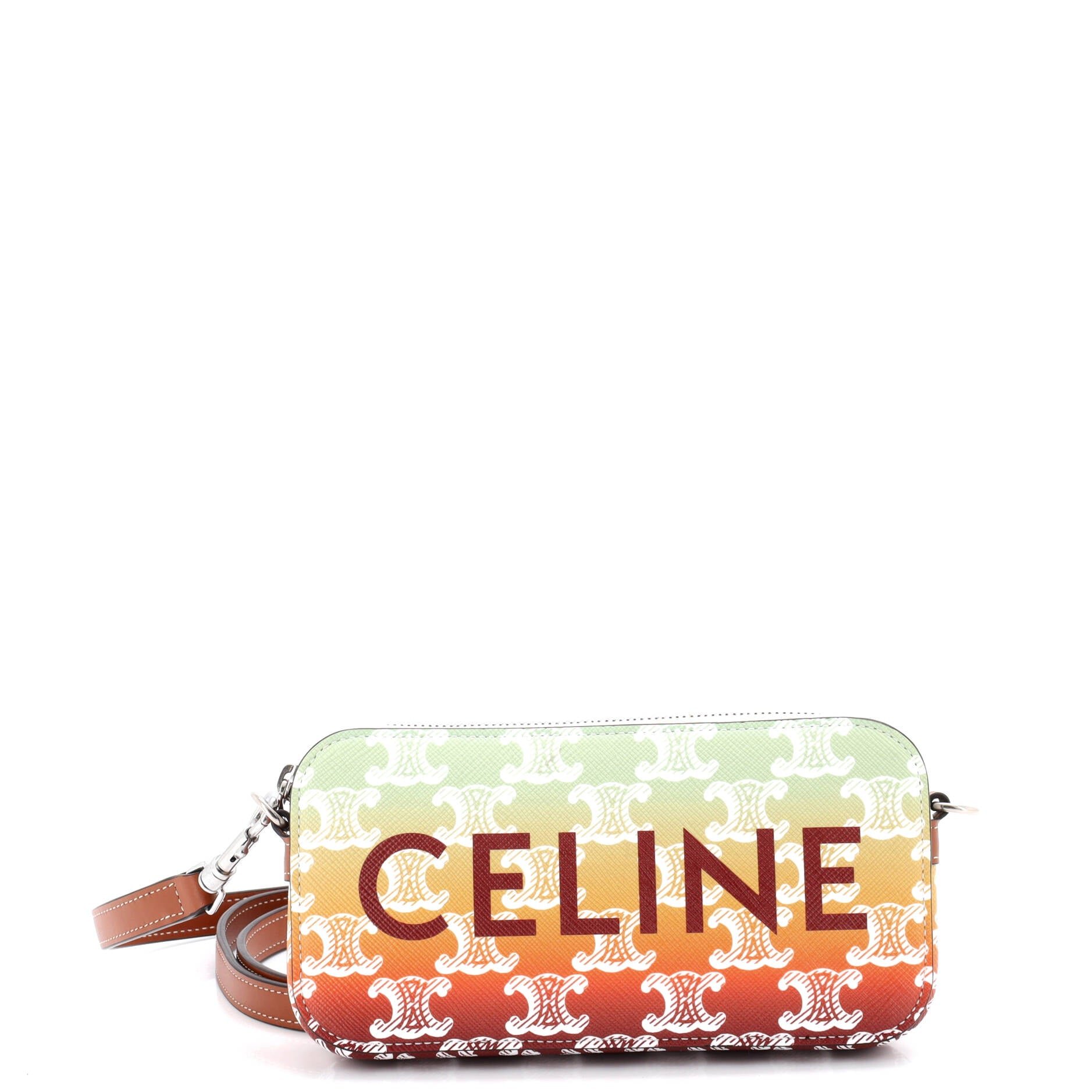 Celine Horizontal Pouch Crossbody Bag Logo Triomphe Coated Canvas