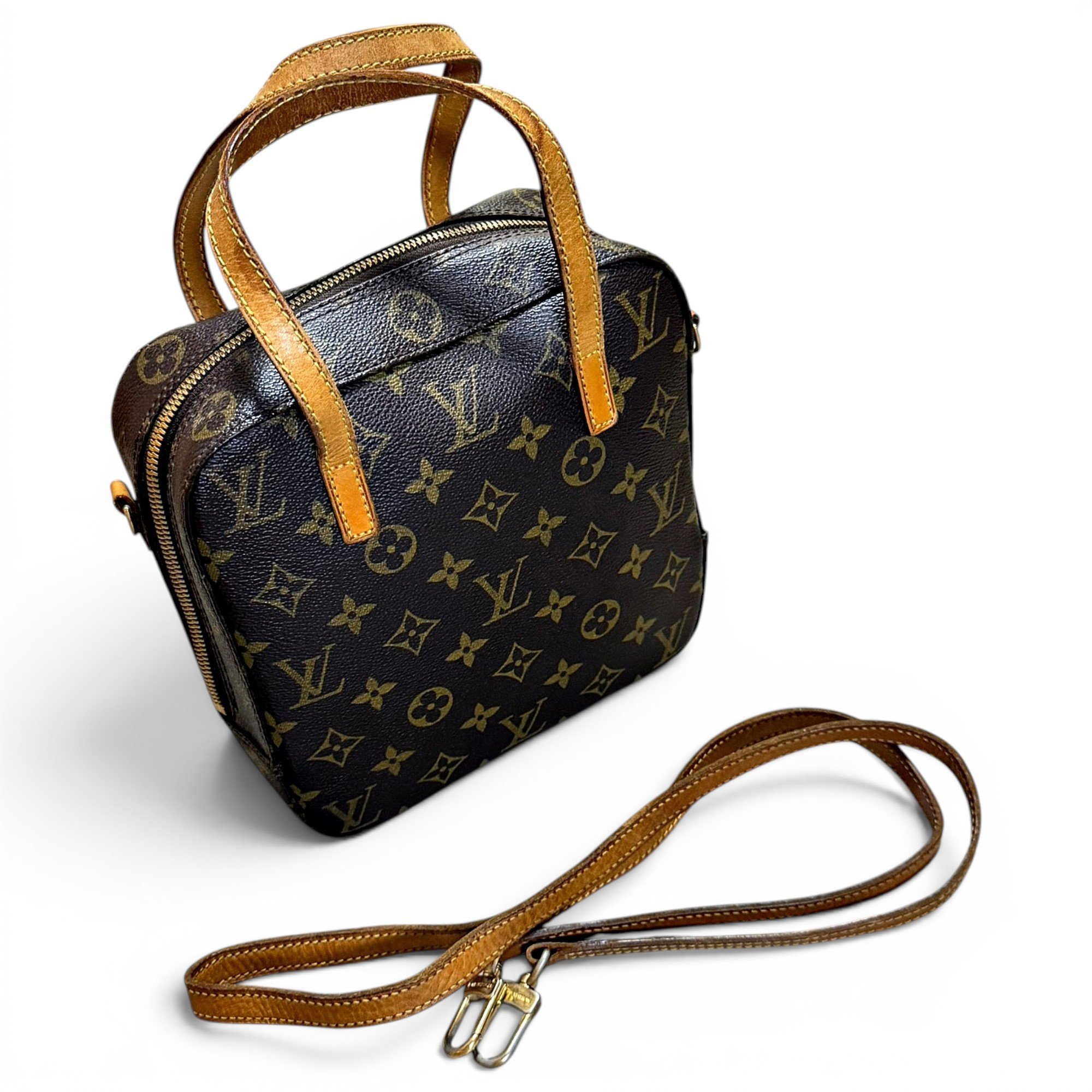 Spontini leather crossbody bag