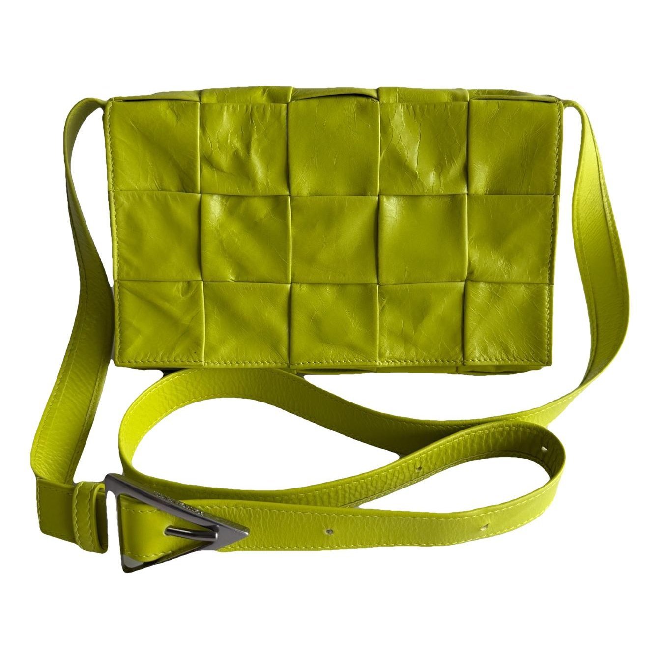 Cassette leather handbag