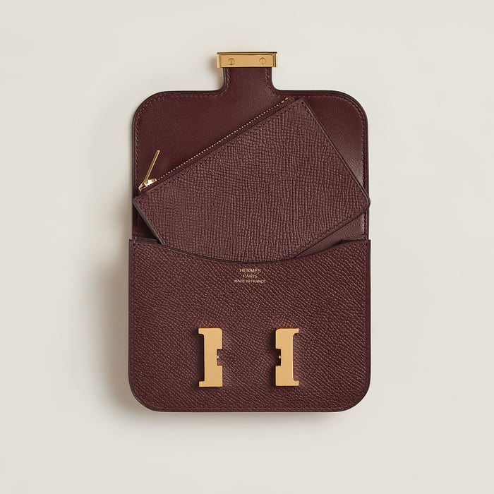 Rouge Sellier Constance Slim Wallet