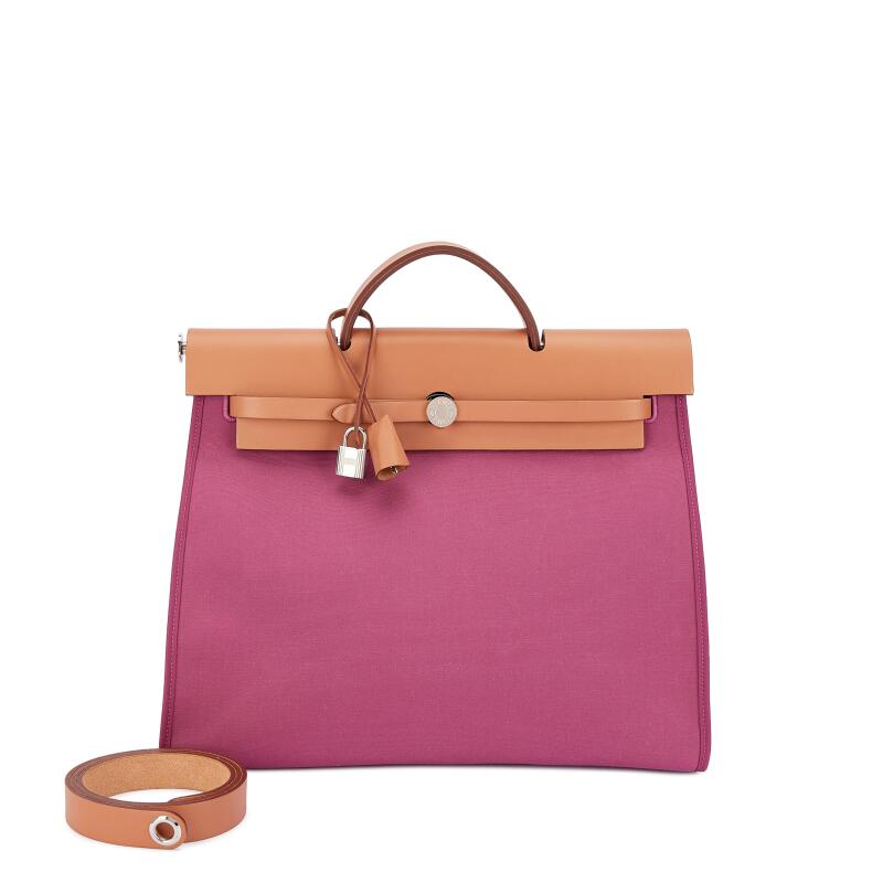 Naturel Vache Hunter and Rose Hortencia Toile Herbag Zip 39 Palladium Hardware, 2011