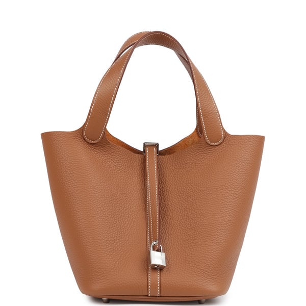 Hermes Hermes Picotin Lock 22 Gold Clemence Palladium Hardware