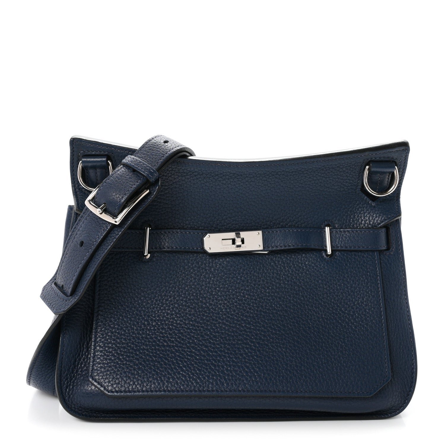 Hermes Taurillon Clemence Jypsiere 28 Bleu De Malte