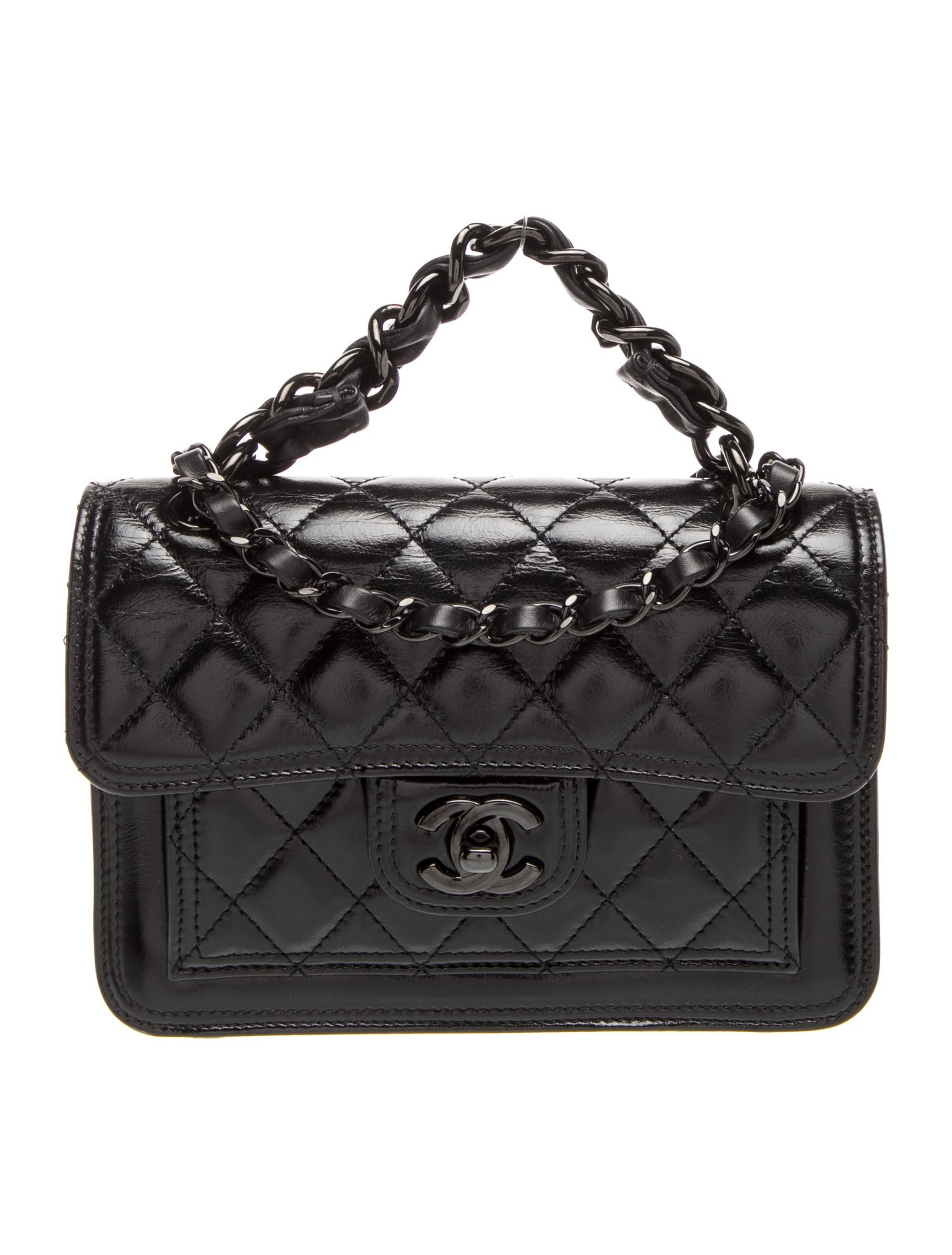Chanel So Black Double You Mini Flap Bag