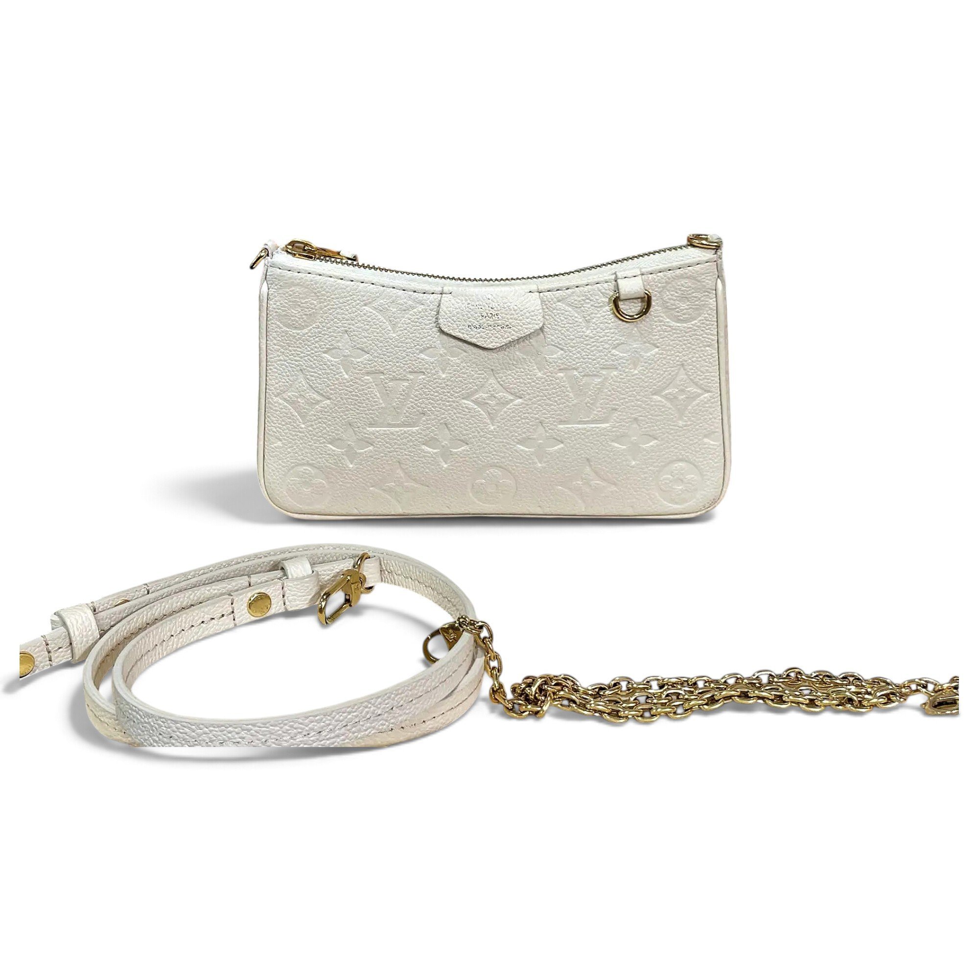 Easy Pouch On Strap leather handbag