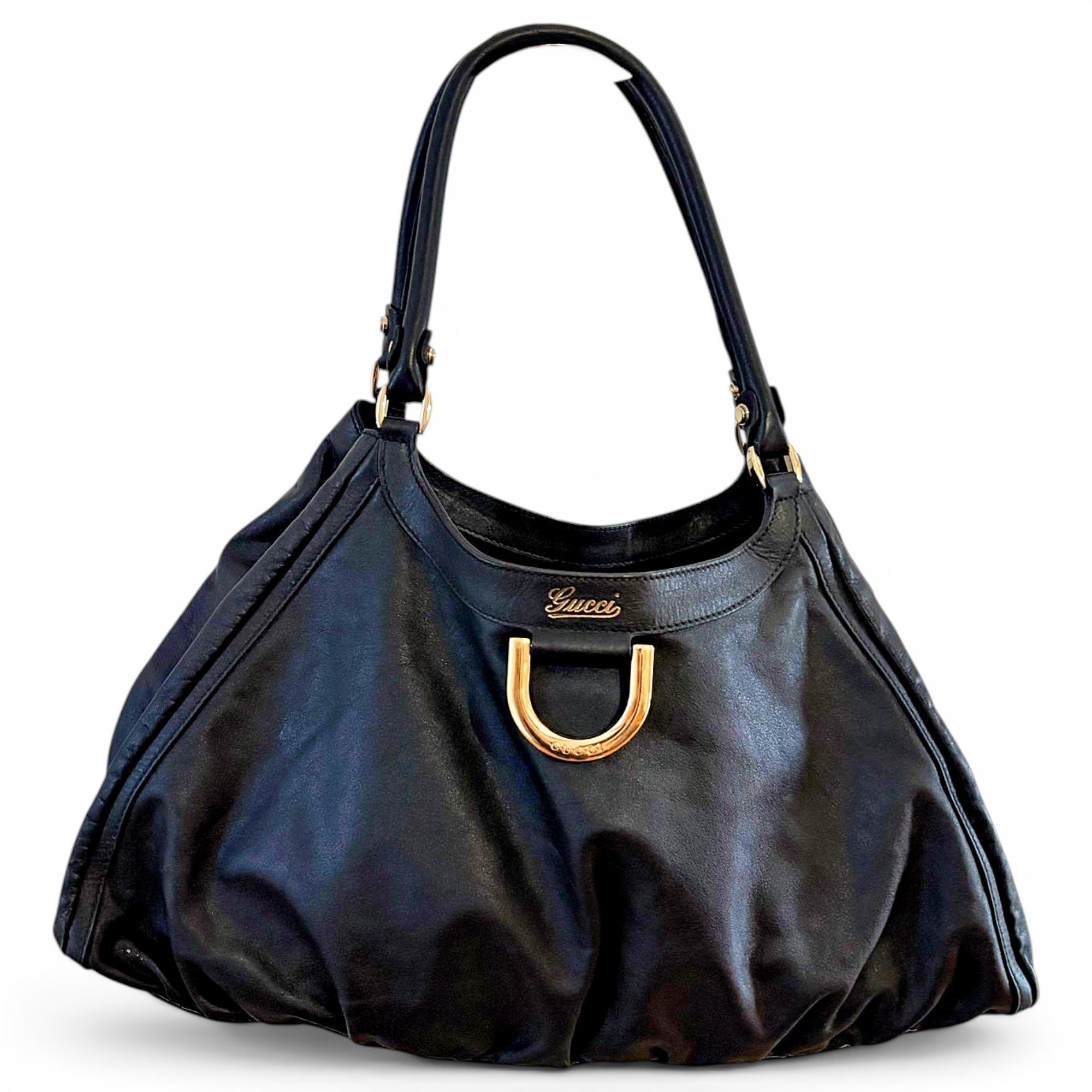 Gucci D-Ring leather handbag