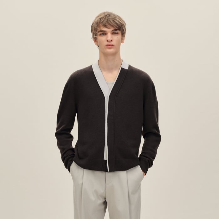 Café "Detail Colore" Buttoned Cardigan
