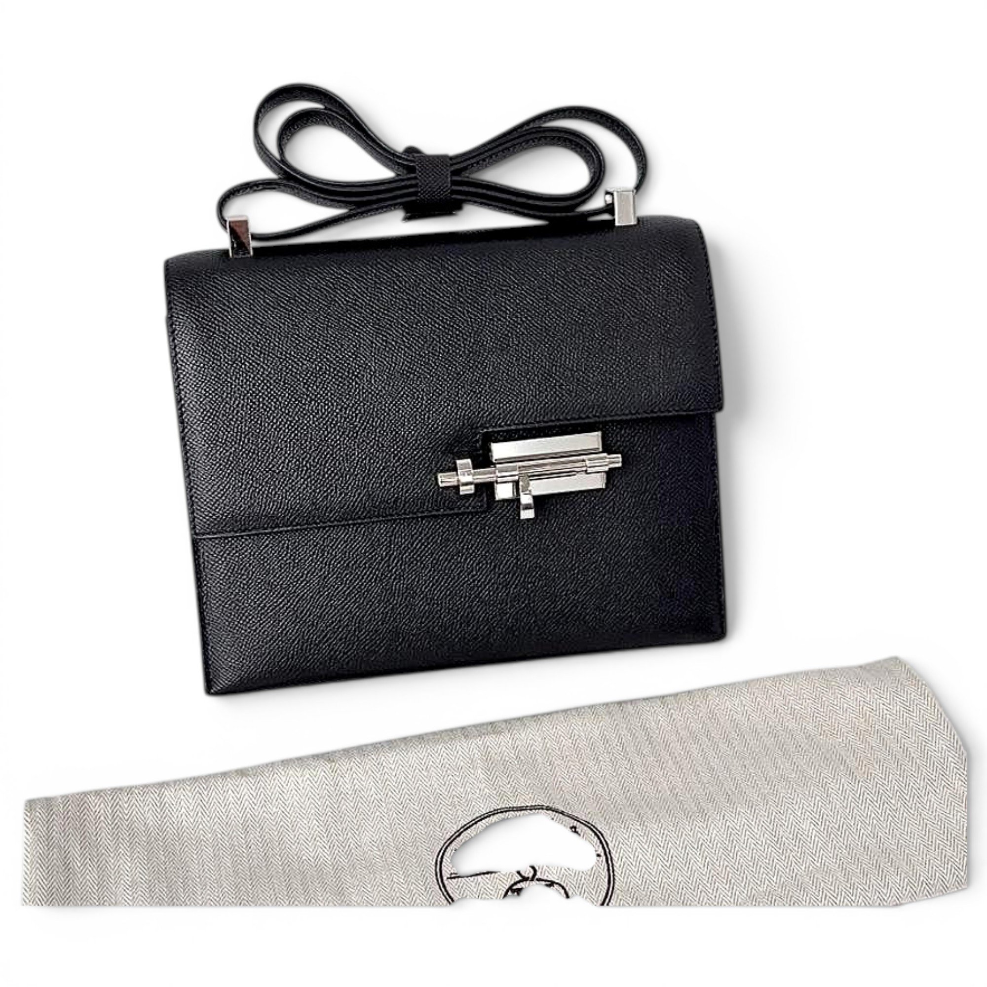Verrou leather handbag