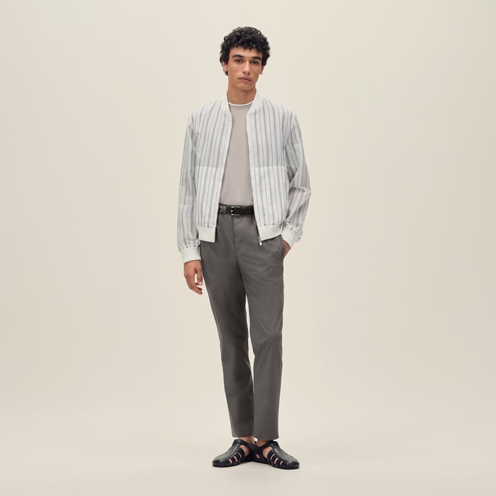 Blanc Rib-trim Jacket