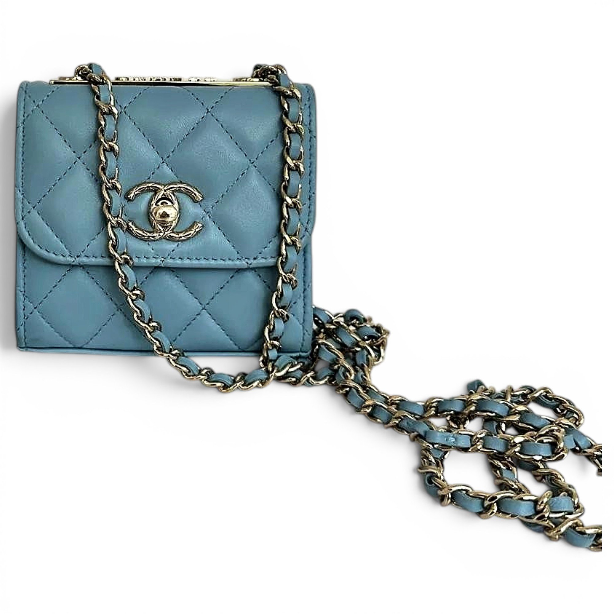 Trendy CC leather mini bag