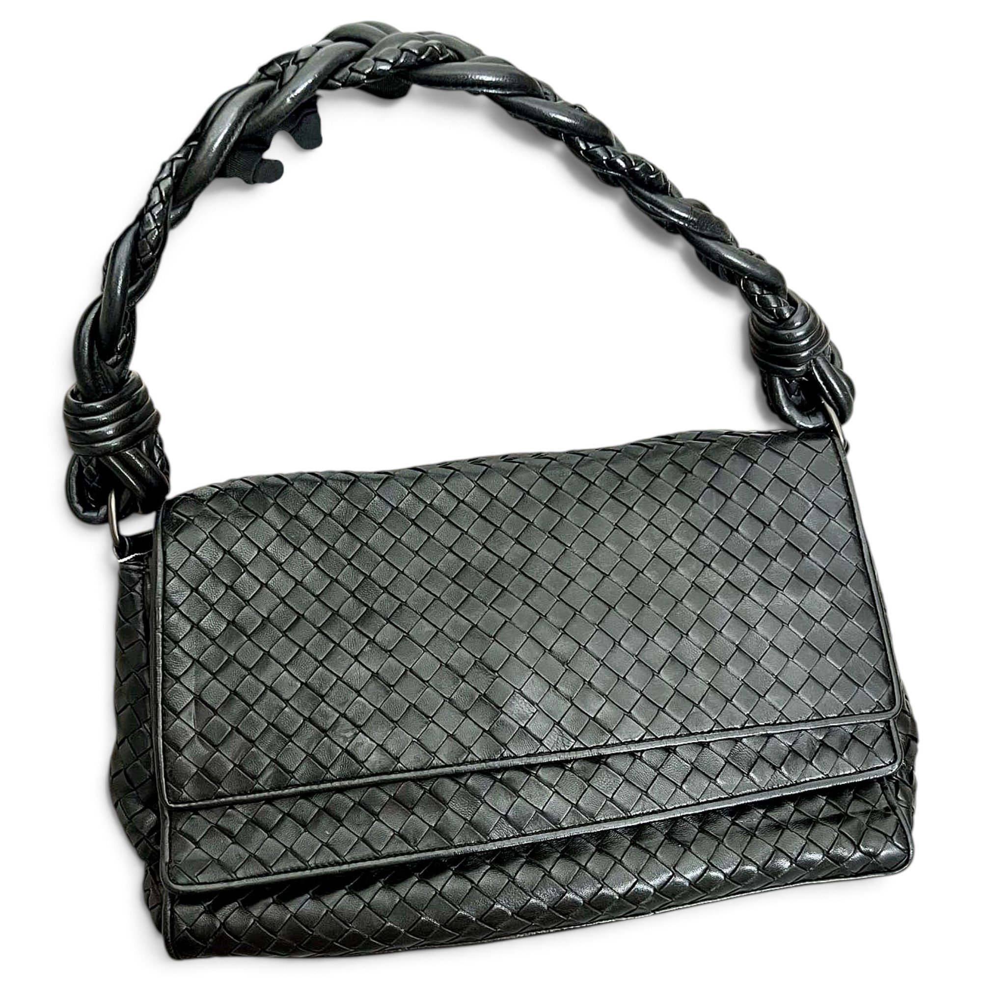 Parachute leather handbag