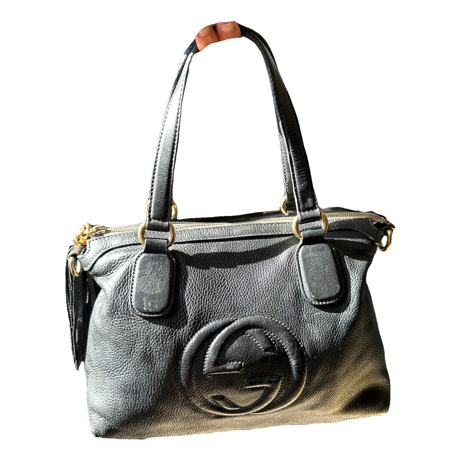 Soho Top Handle leather handbag