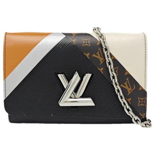 Twist leather crossbody bag