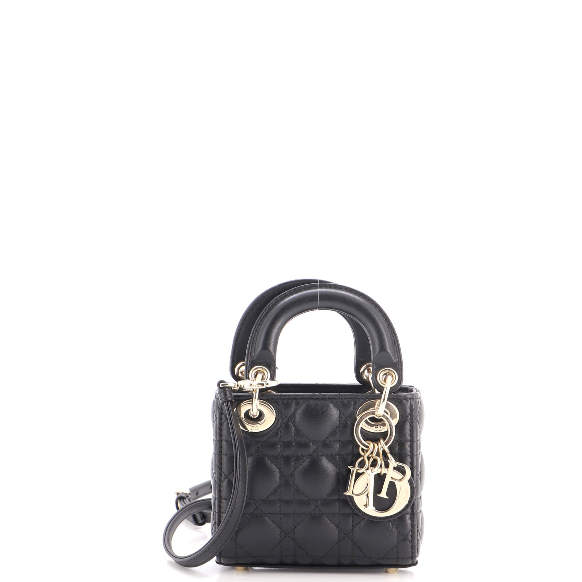 Lady Dior Bag Cannage Quilt Lambskin Micro