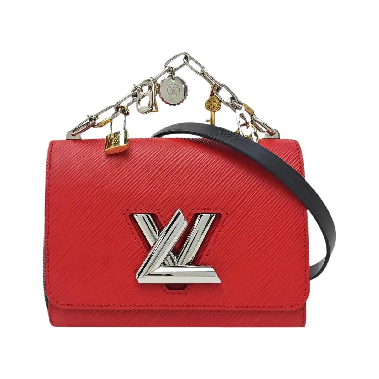 Twist leather handbag