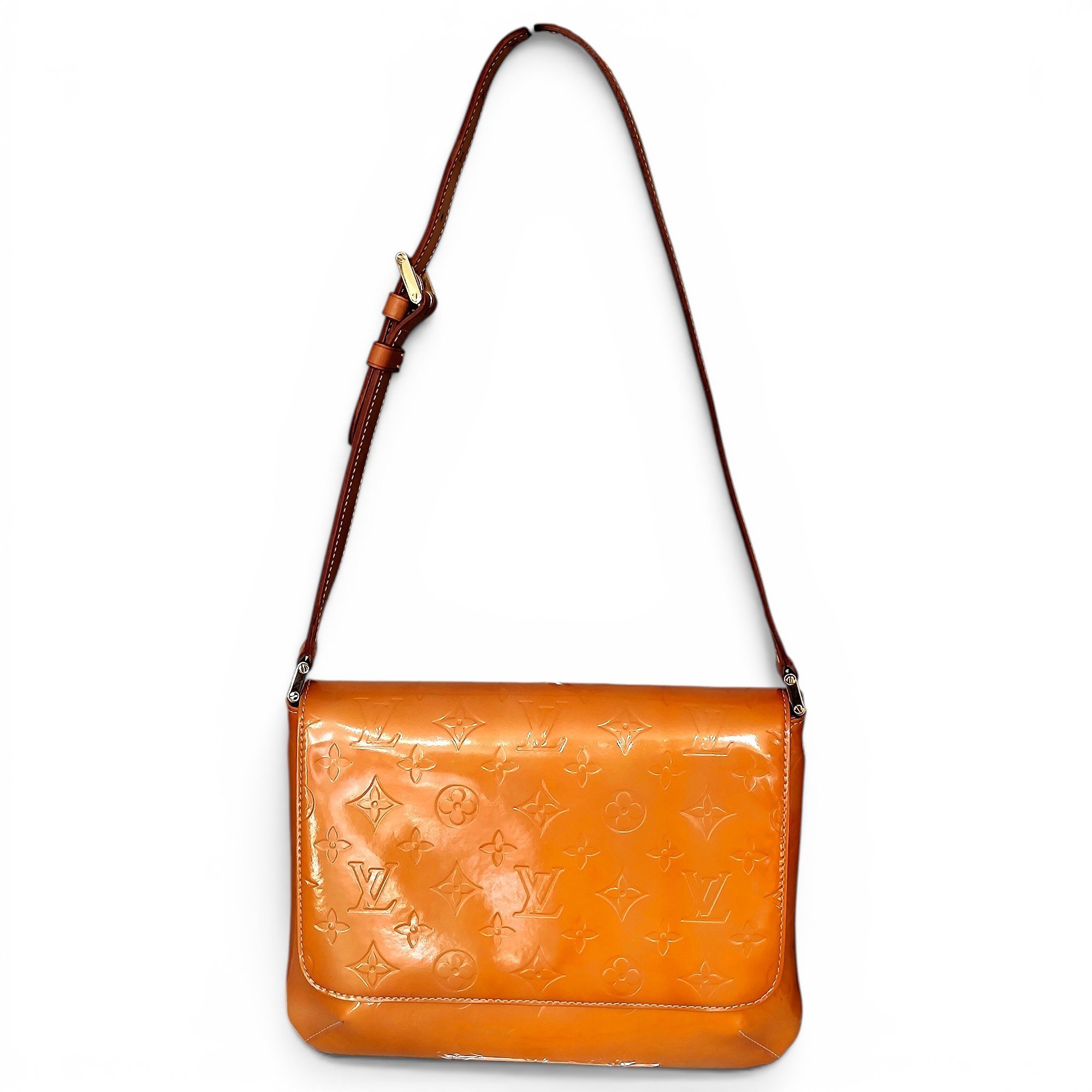 Thompson patent leather handbag