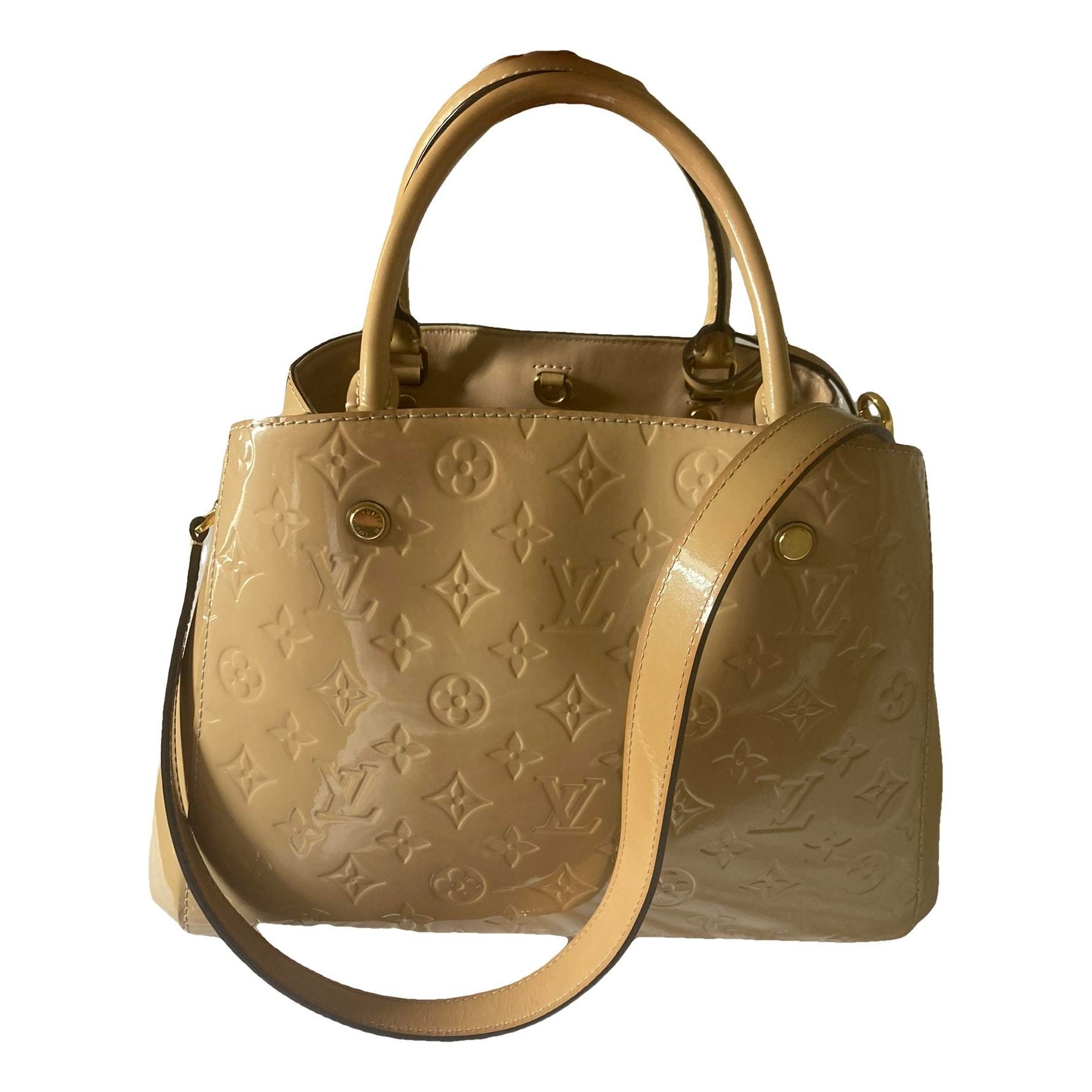 Montaigne patent leather handbag
