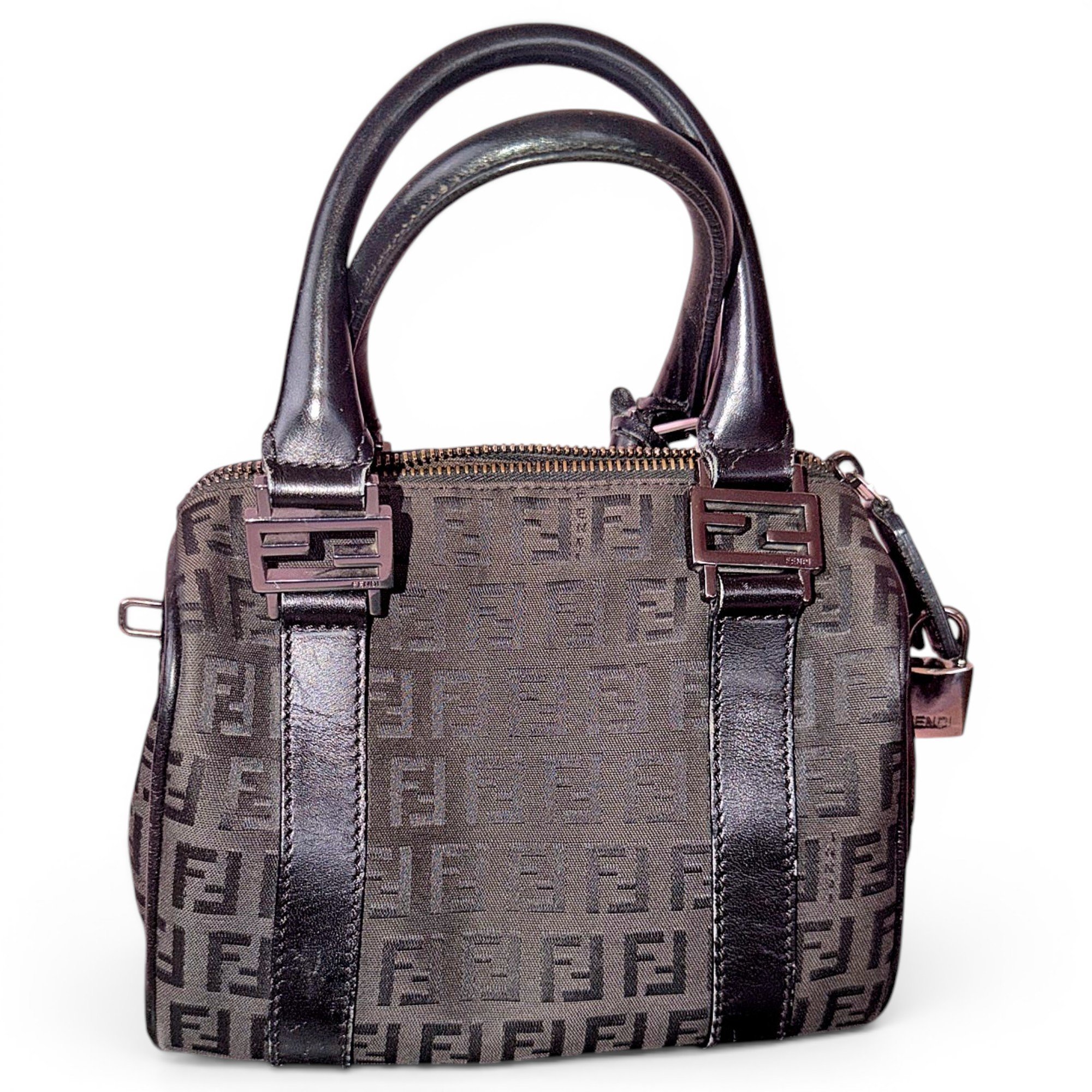 Fendi Forever Bauletto cloth handbag