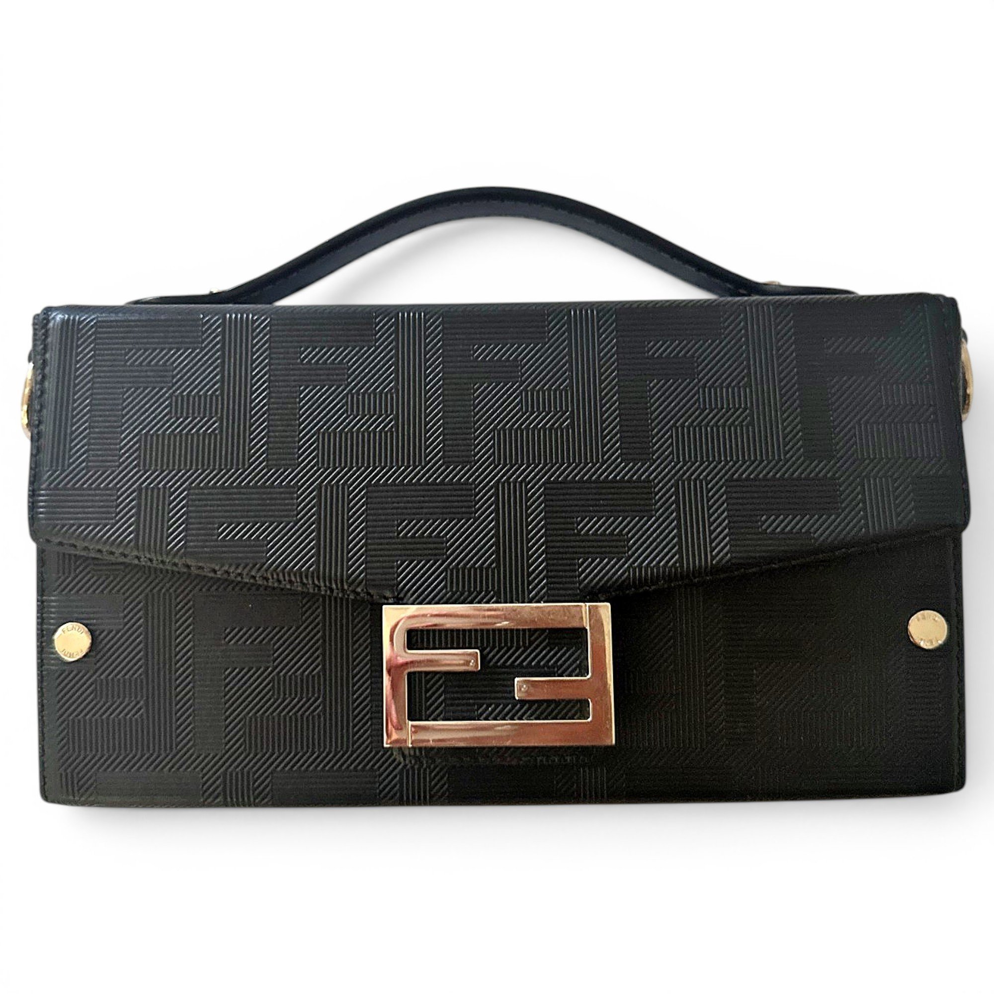 Baguette leather handbag