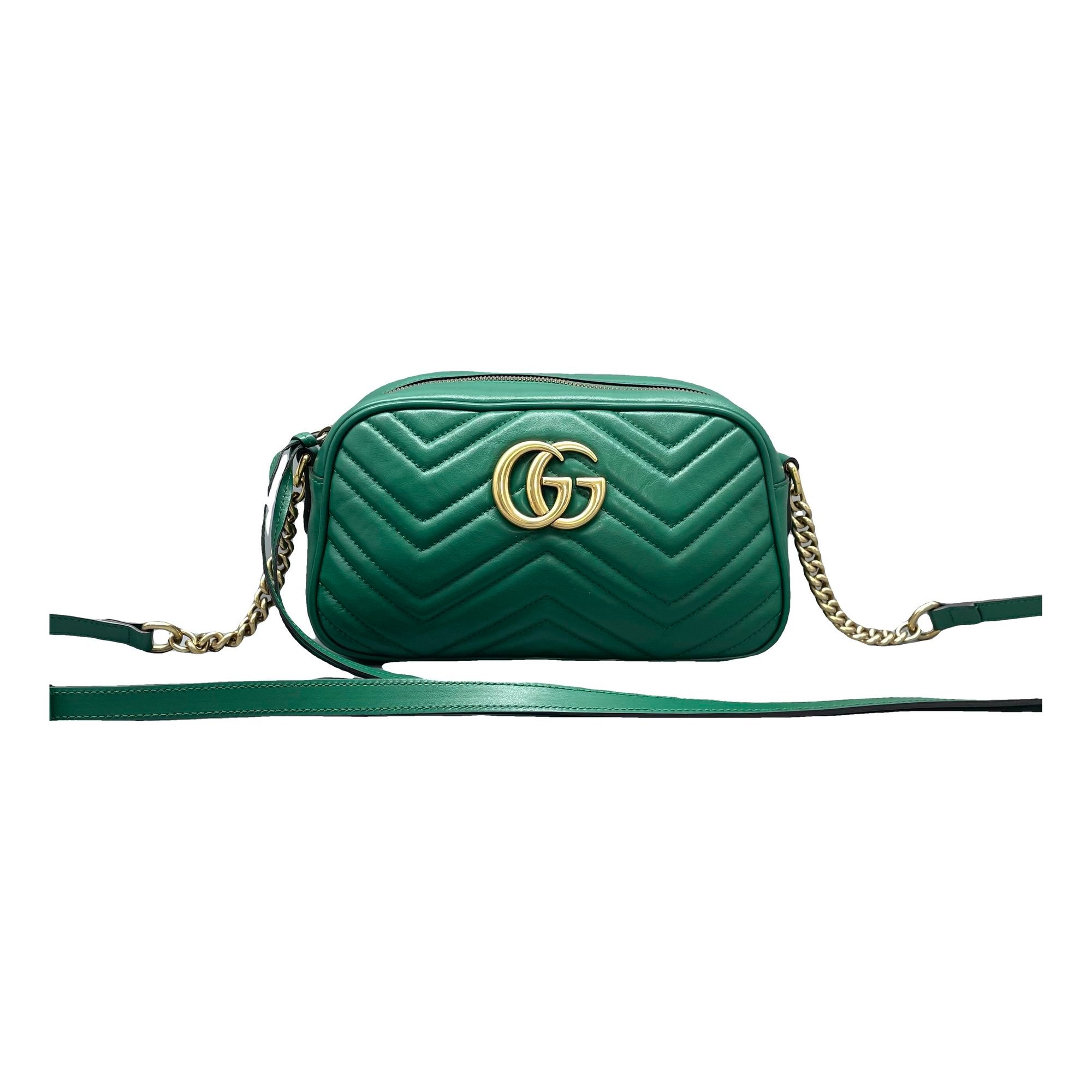 Pearly GG Marmont leather handbag