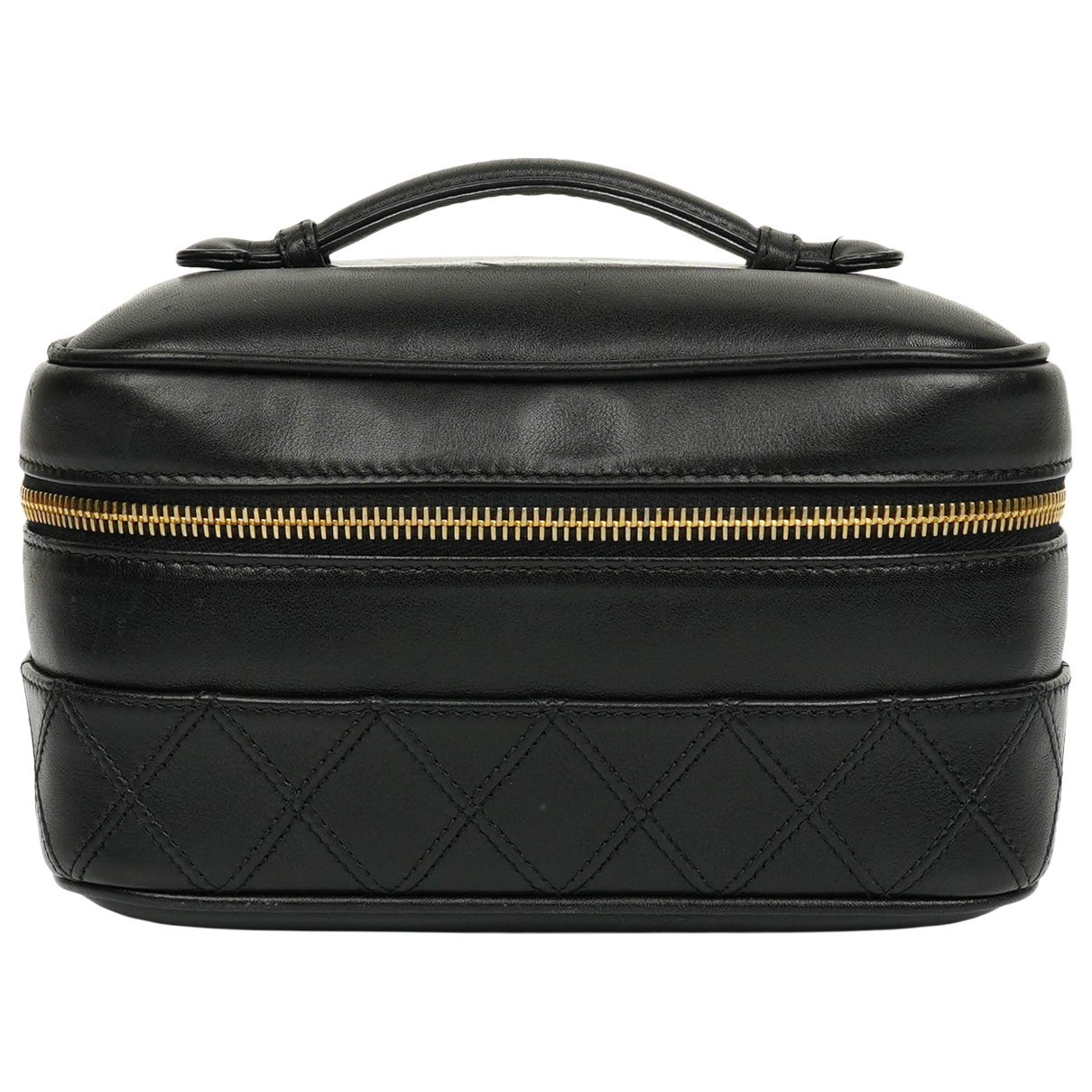 Vanity leather handbag
