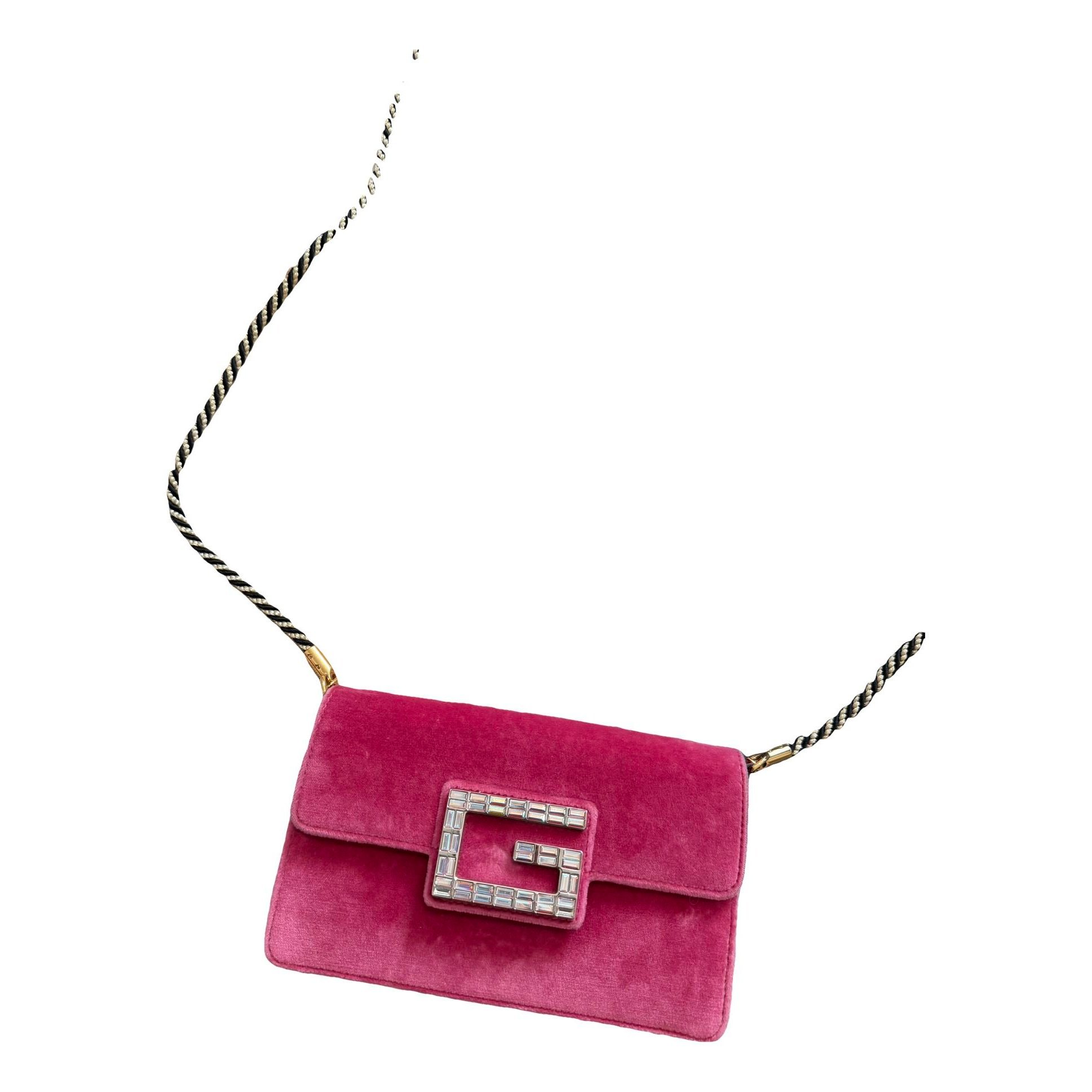 Square G velvet handbag