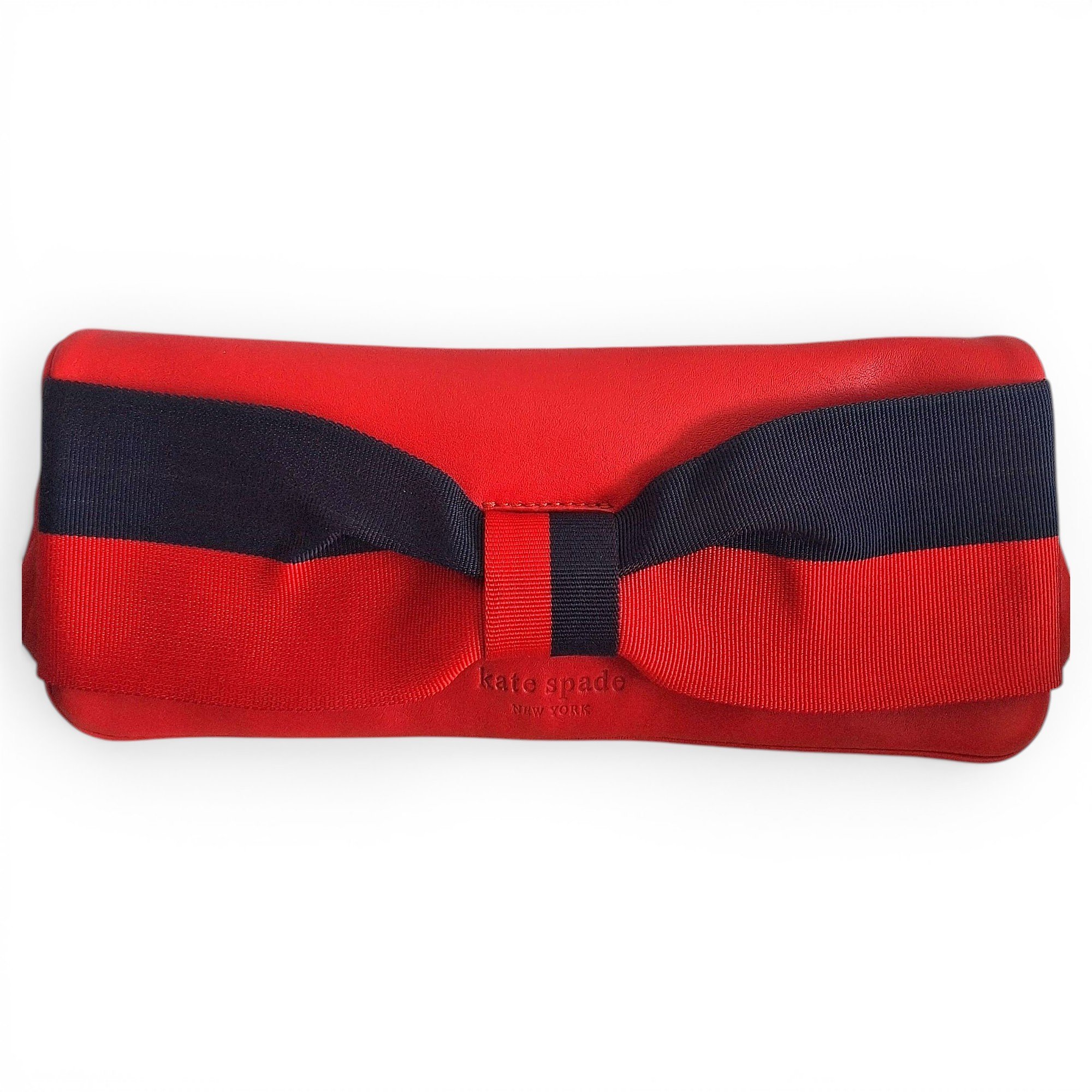 Leather clutch bag