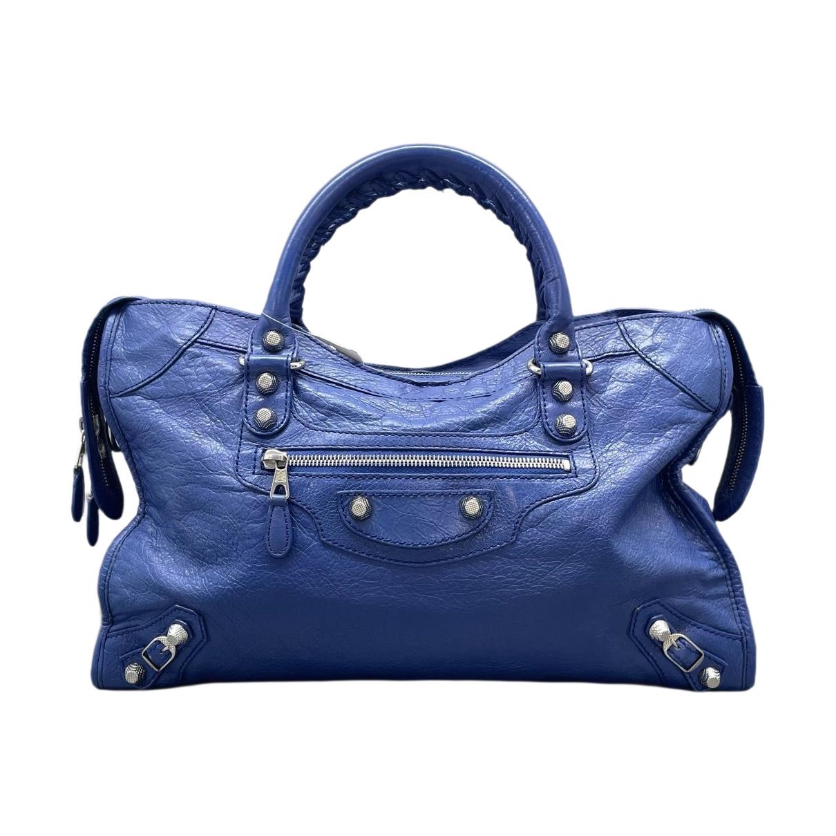 Classic Metalic leather handbag