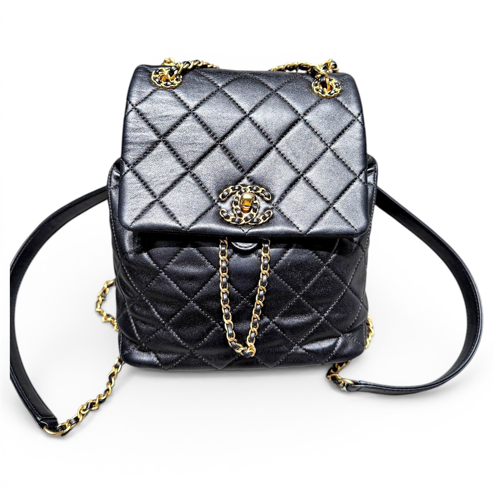 Leather backpack