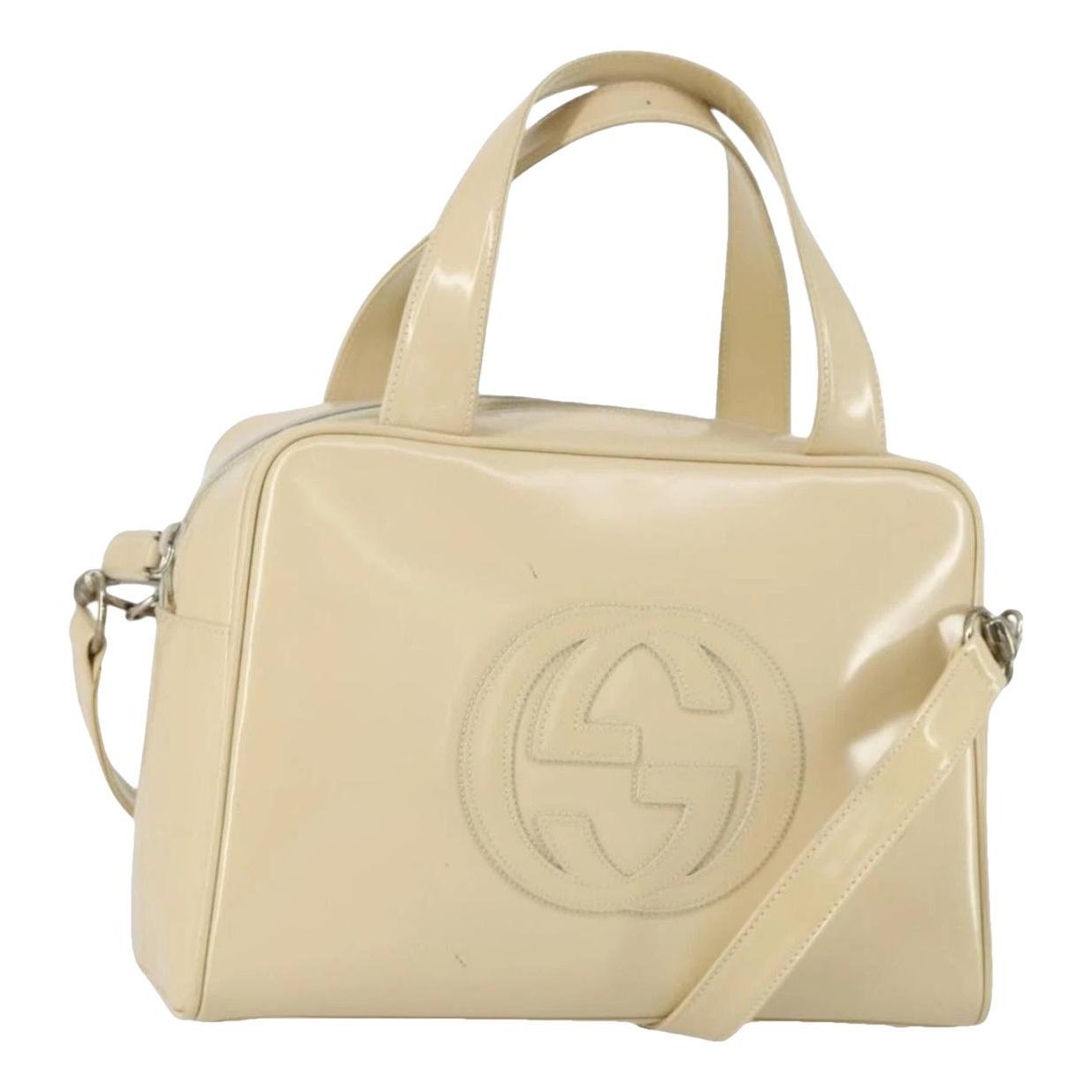 Patent leather handbag