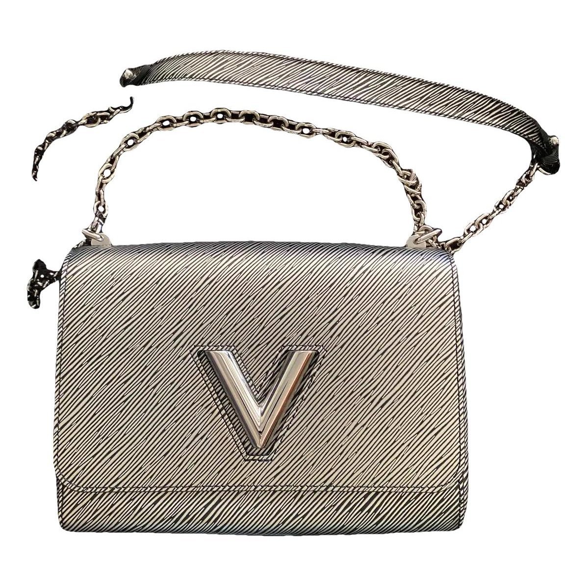 Twist leather handbag