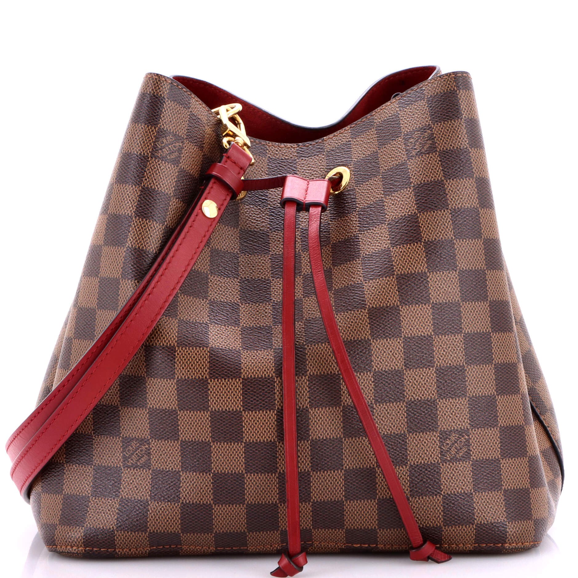 Louis Vuitton NeoNoe Handbag Damier with Leather MM