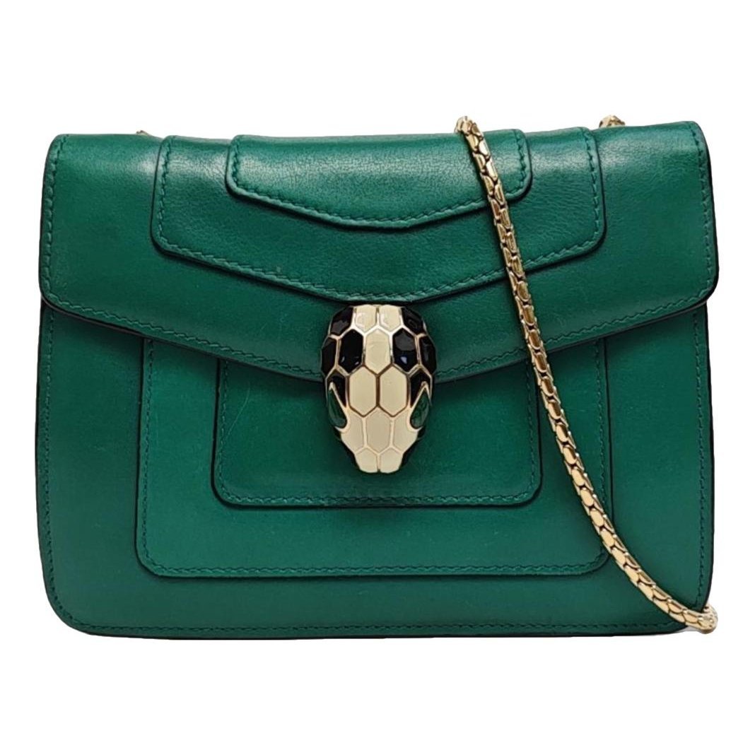 Serpenti leather handbag