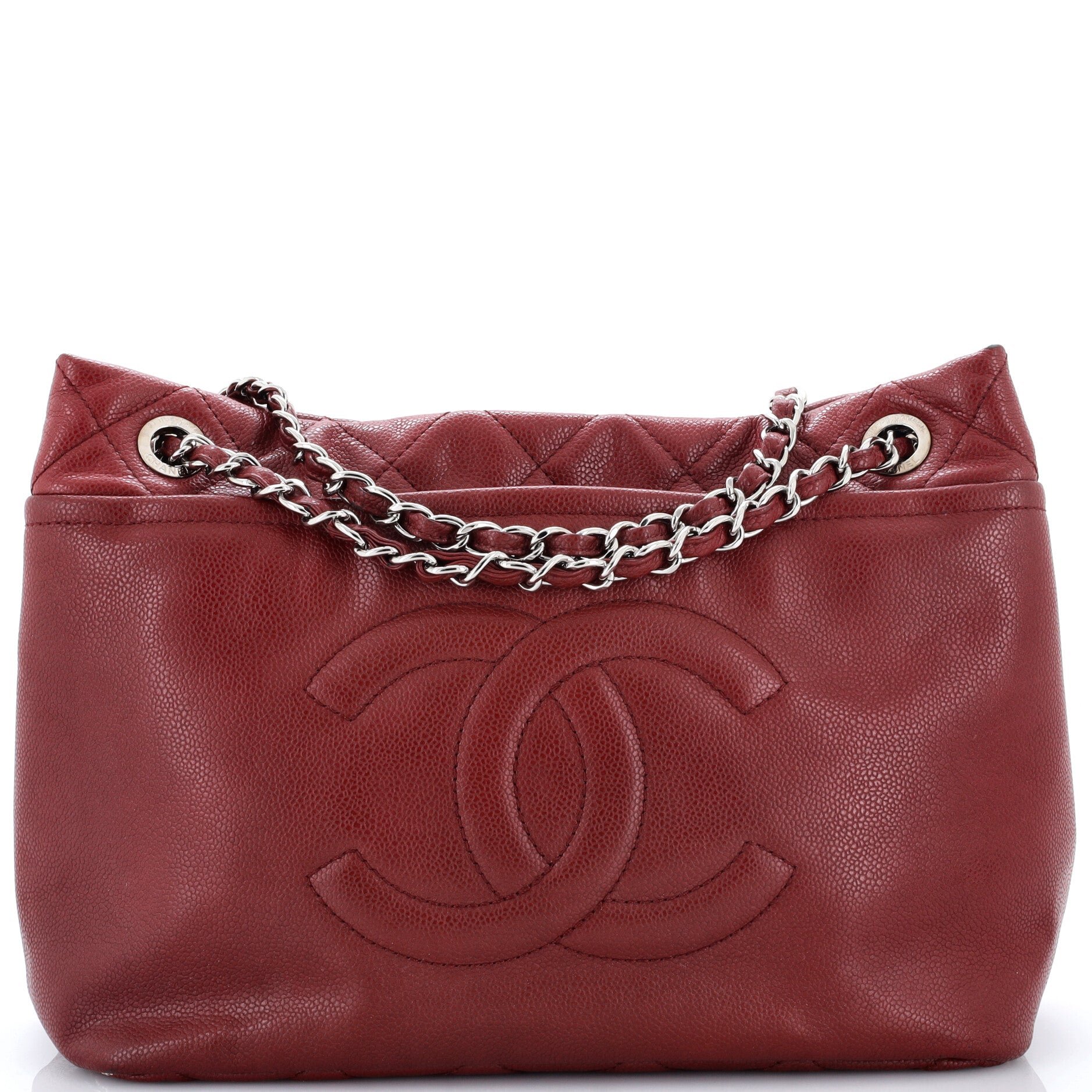 Timeless CC Soft Tote Caviar Large