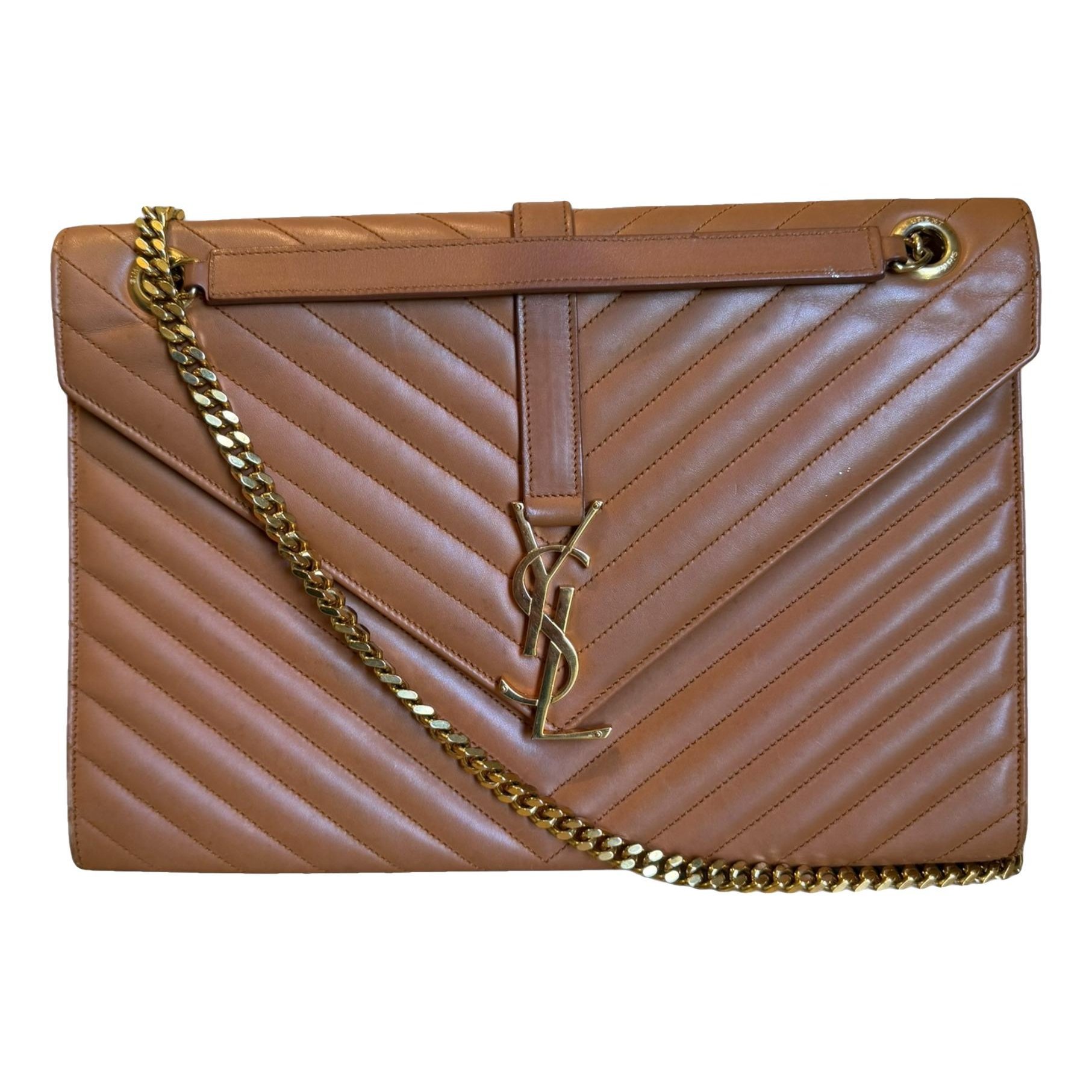 Envelope leather crossbody bag