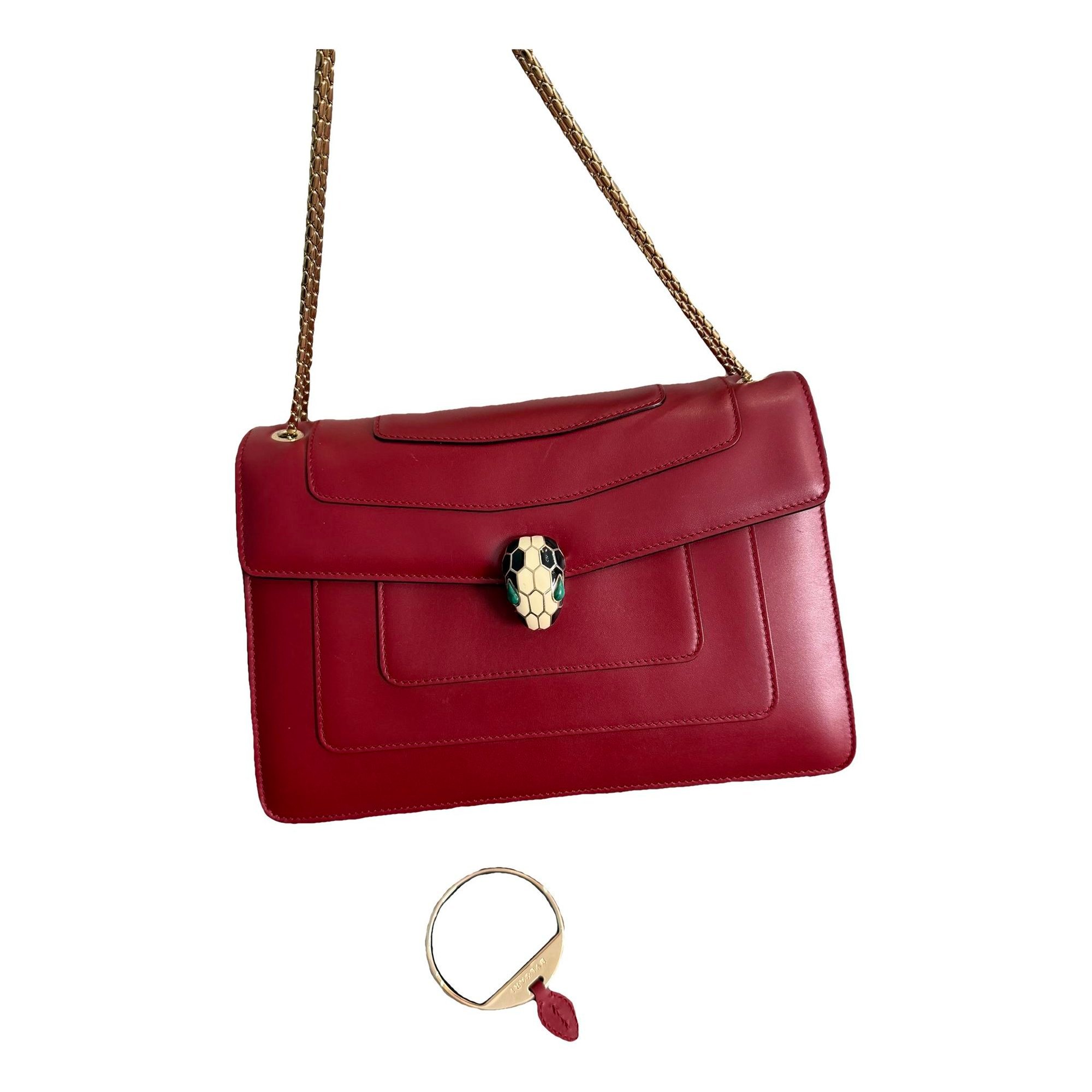Serpenti leather handbag