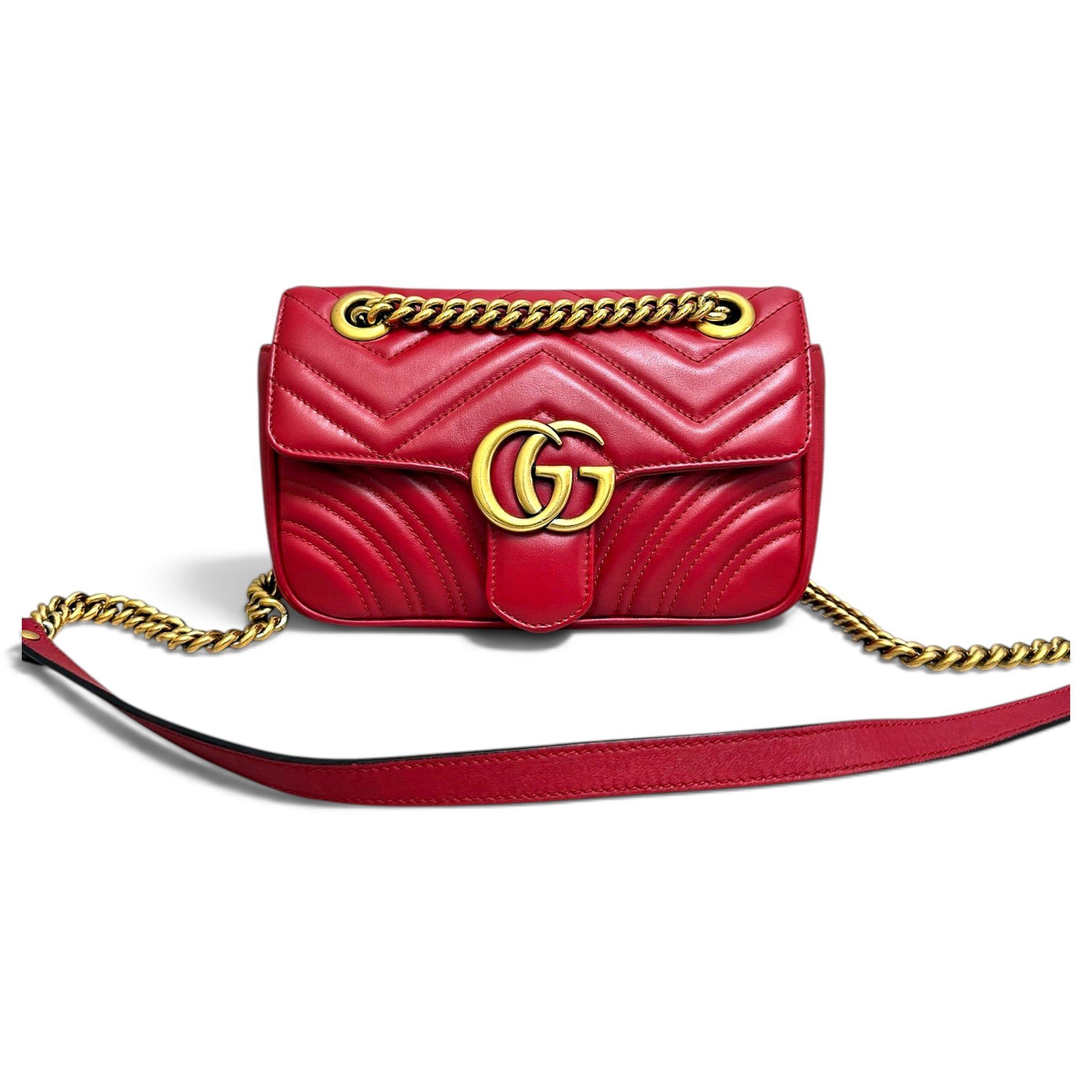 GG Marmont Flap leather handbag