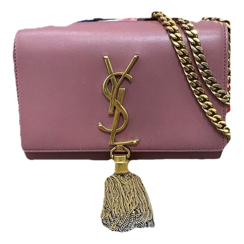 Pompom Kate leather handbag